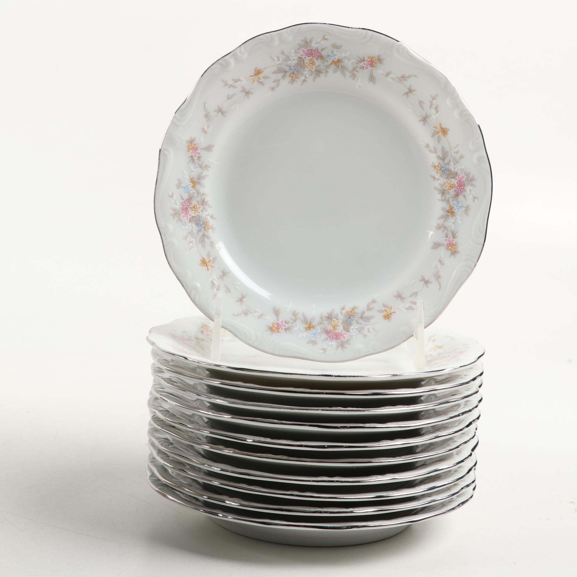 Johann Haviland Floral Porcelain Dinnerware, Mid to Late 20th Century