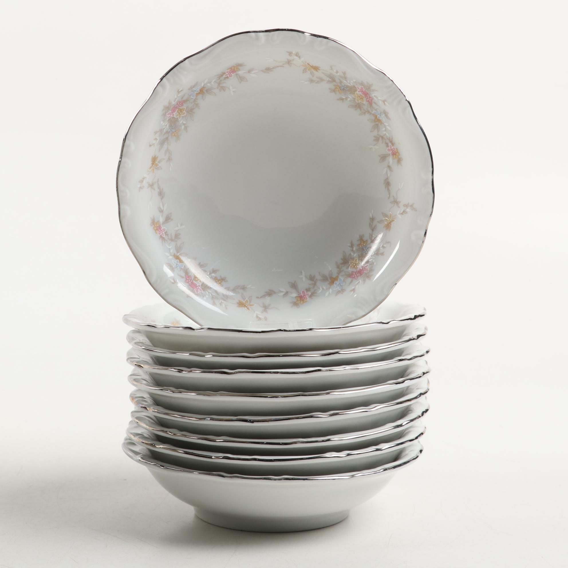 Johann Haviland Floral Porcelain Dinnerware, Mid to Late 20th Century