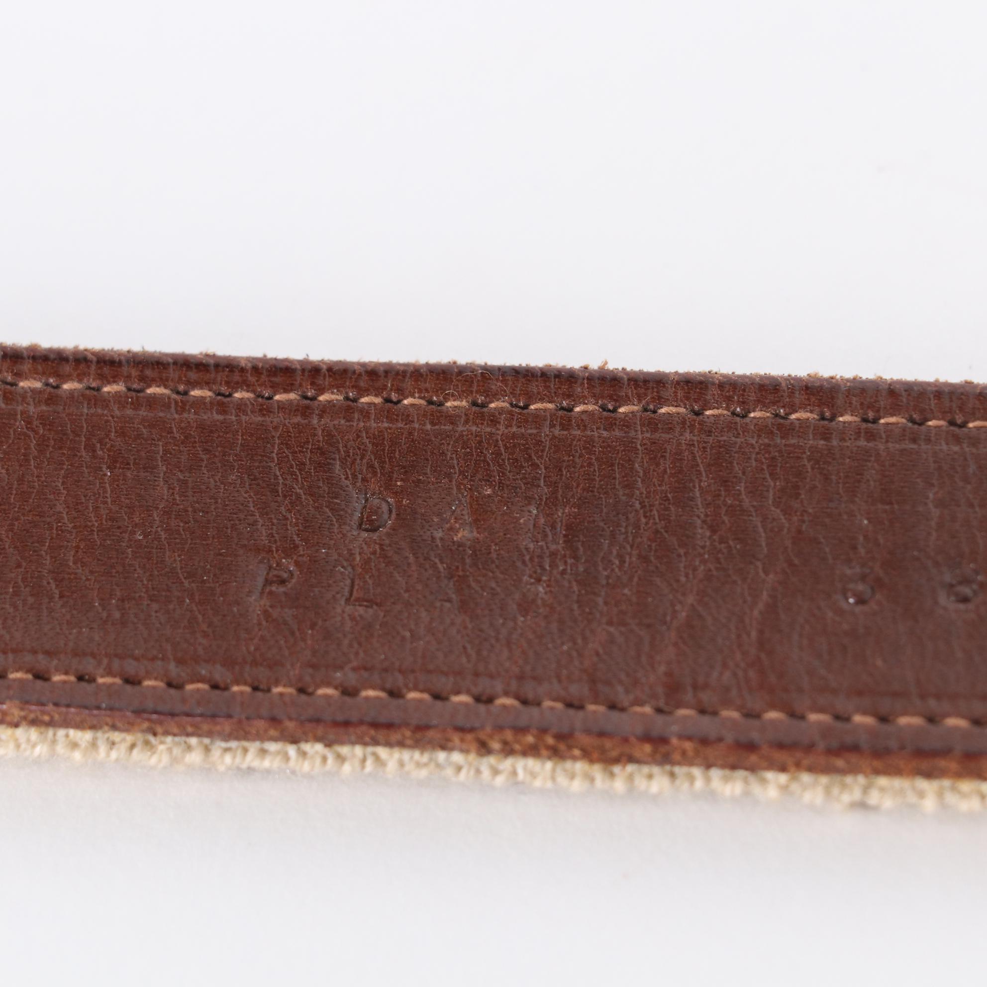 Dan Place Fly Fishing Needlepoint Leather Belt and Other Ribbon Sporting Belts