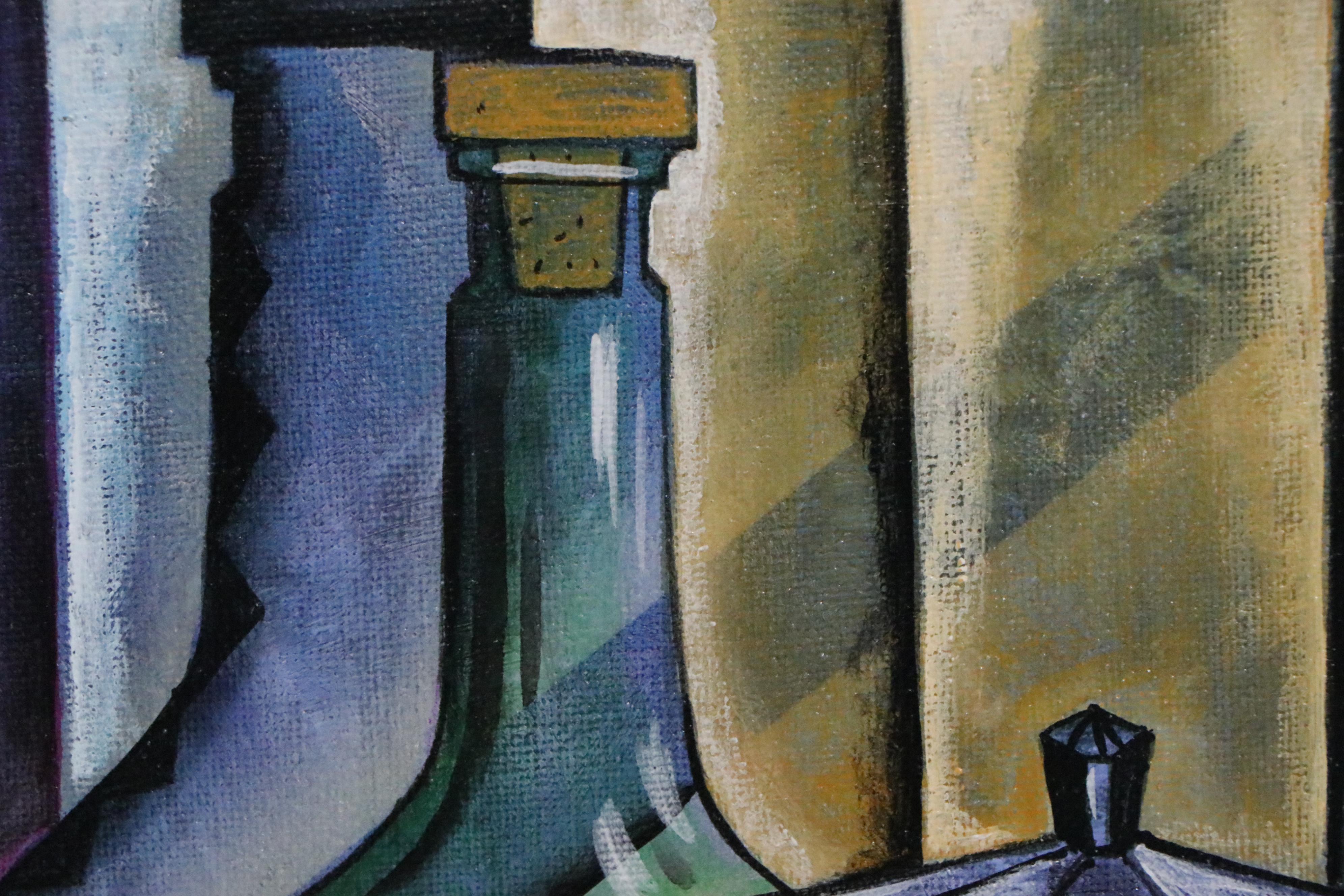 Ricardo Maya Abstract Still Life Acrylic Painting