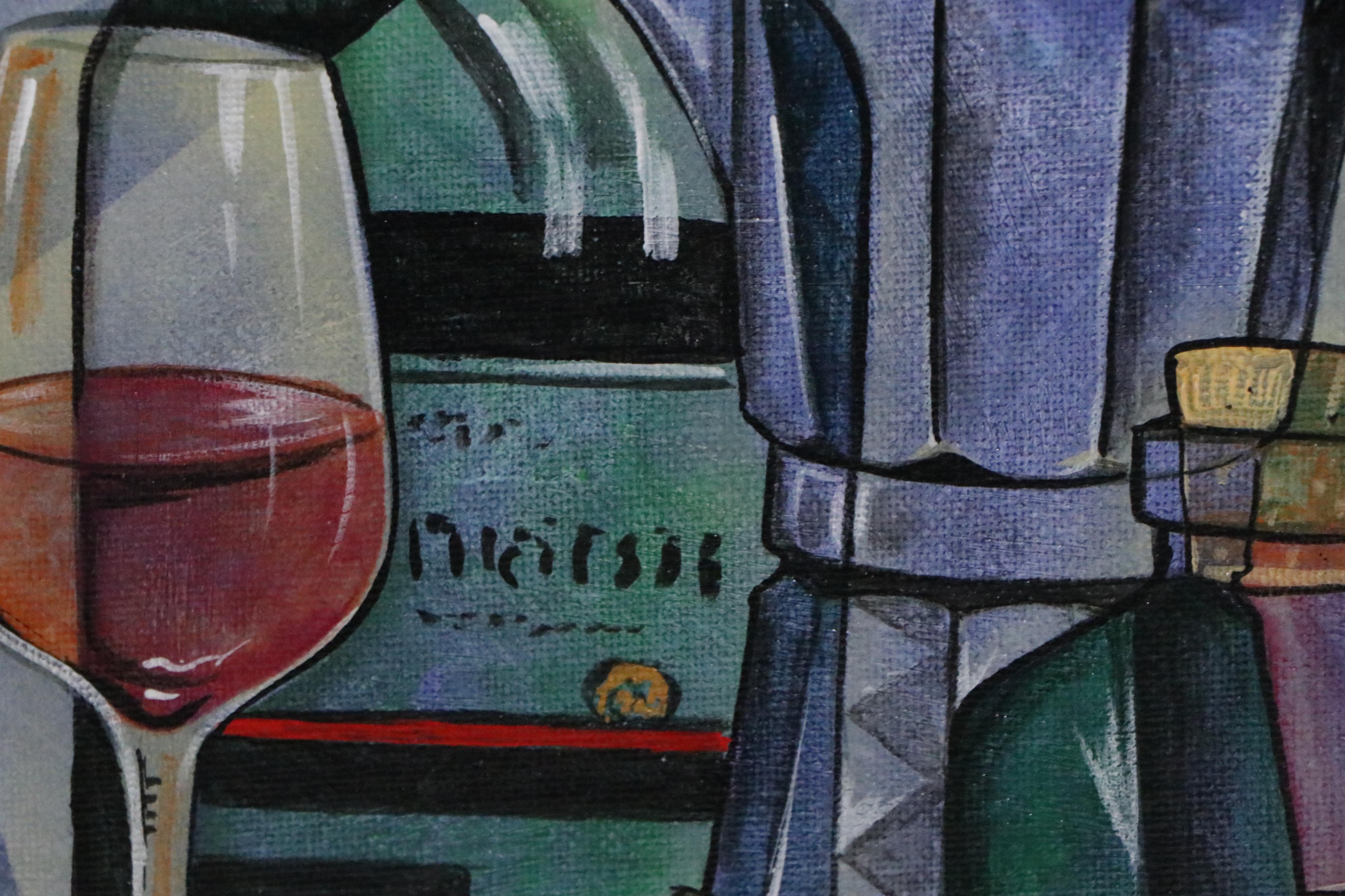 Ricardo Maya Abstract Still Life Acrylic Painting