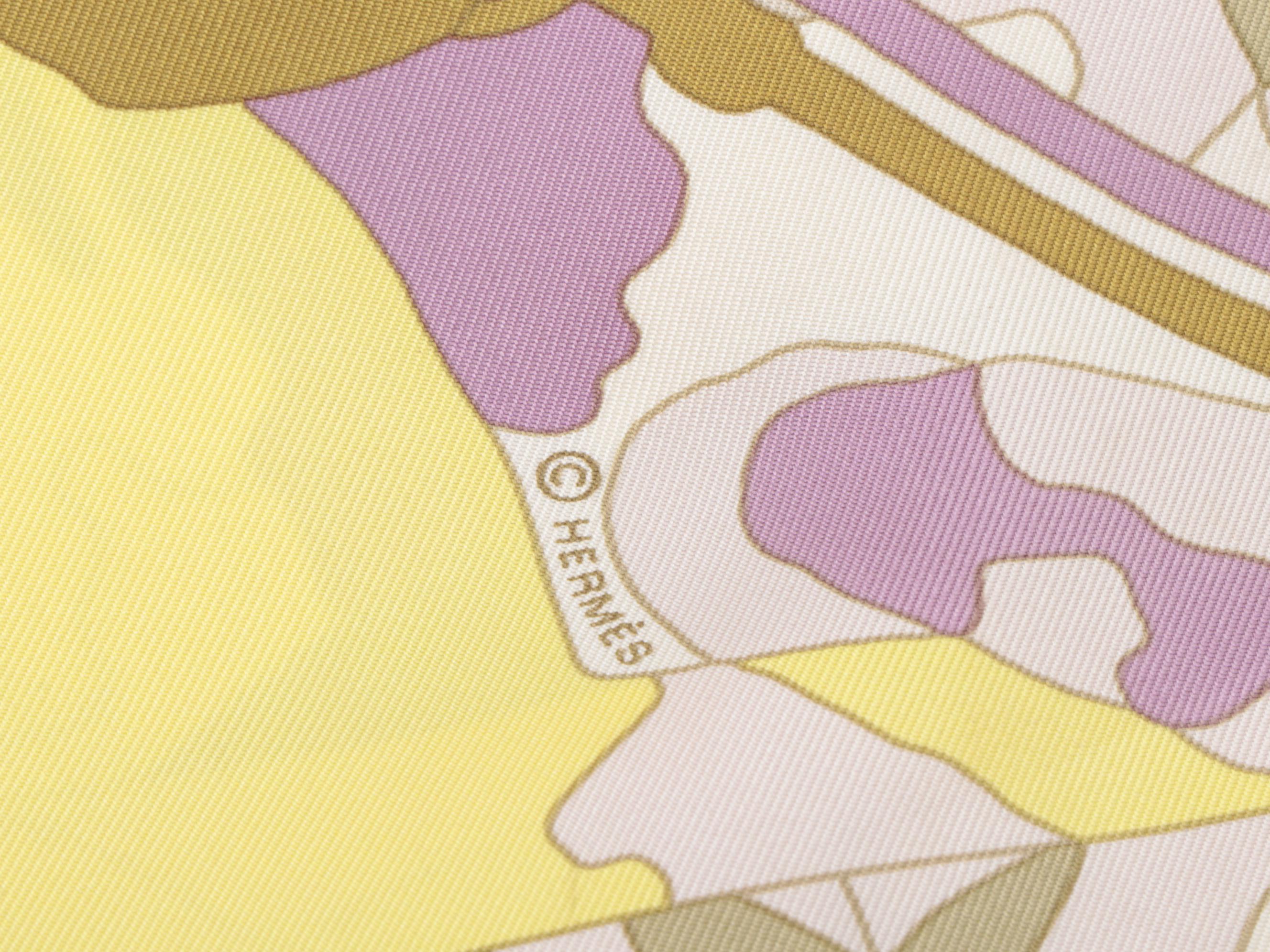 Hermès Paris "Les Dix Cavaliers" Silk Twill Scarf with Box