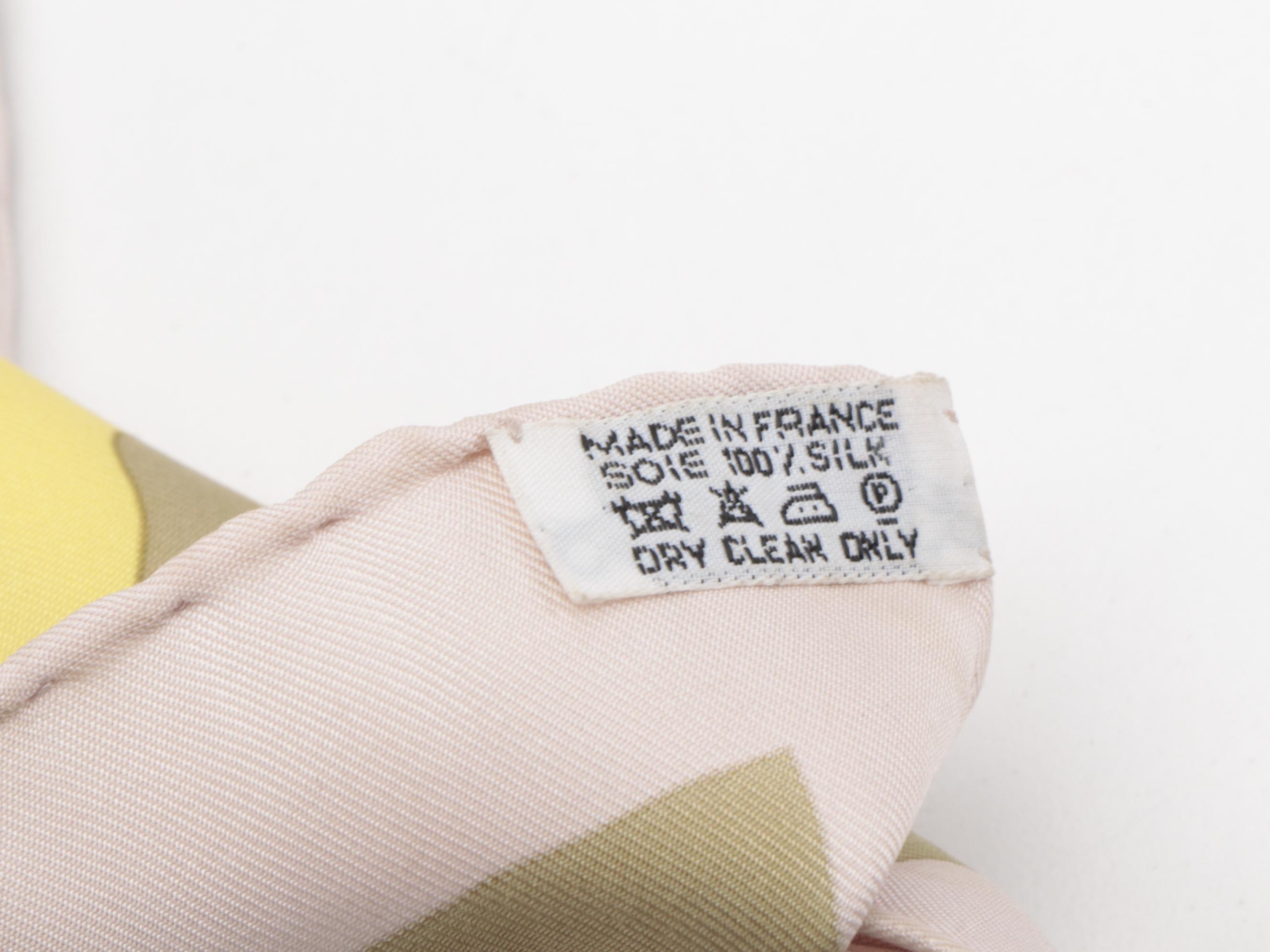 Hermès Paris "Les Dix Cavaliers" Silk Twill Scarf with Box