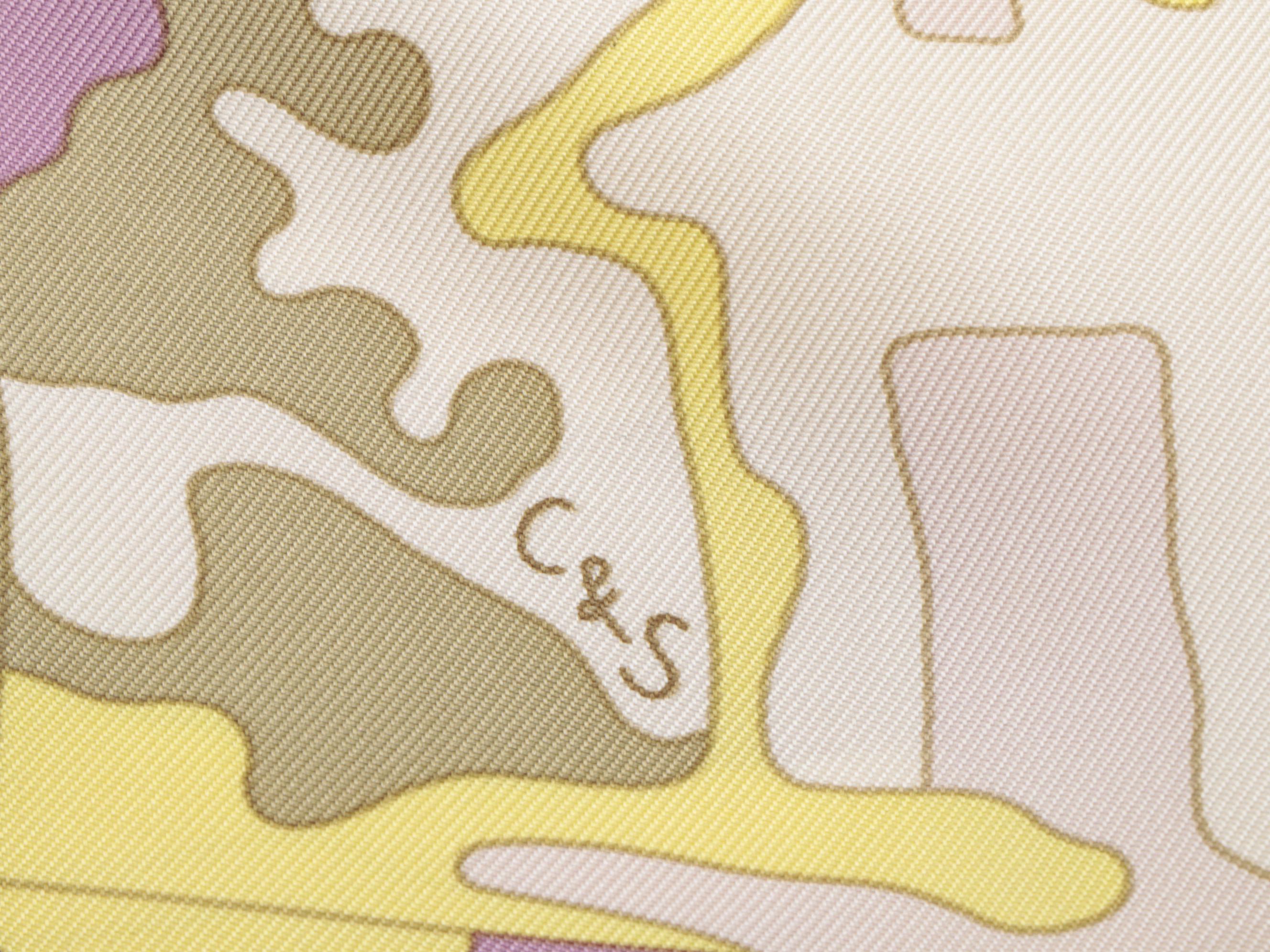 Hermès Paris "Les Dix Cavaliers" Silk Twill Scarf with Box