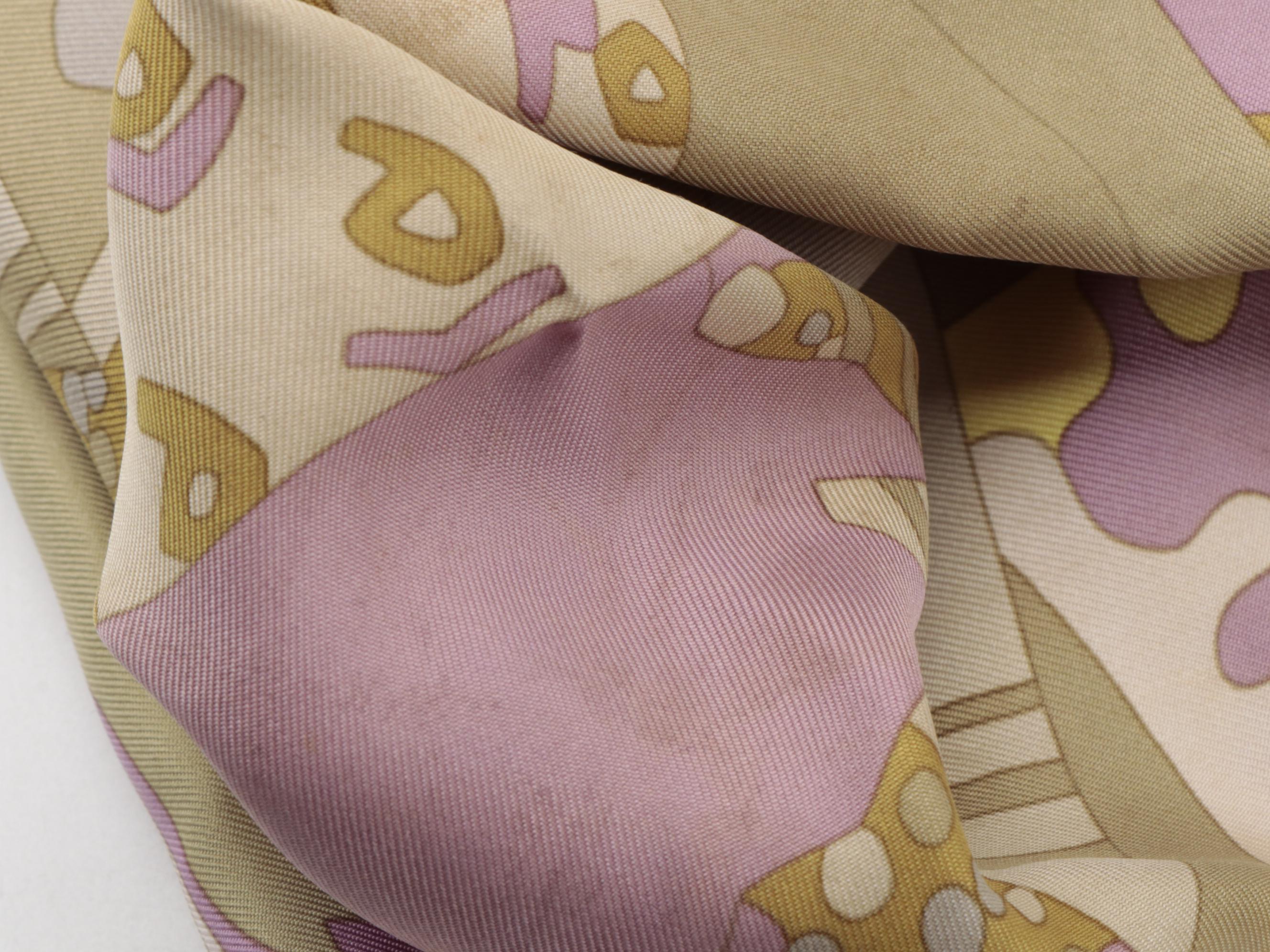 Hermès Paris "Les Dix Cavaliers" Silk Twill Scarf with Box