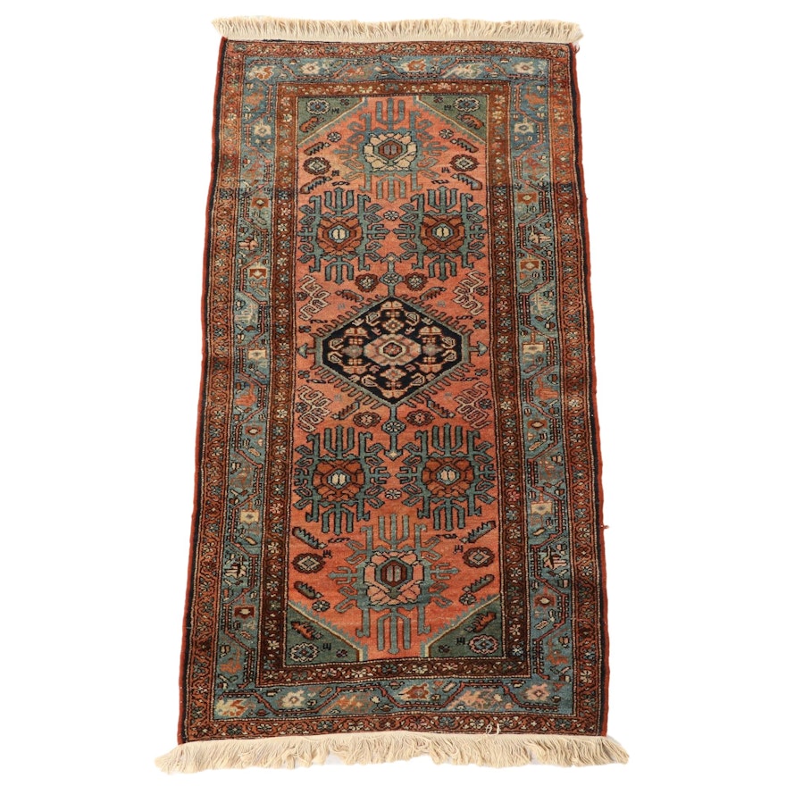 3'0 x 6'1 Hand-Knotted Persian Senneh Wool Area Rug