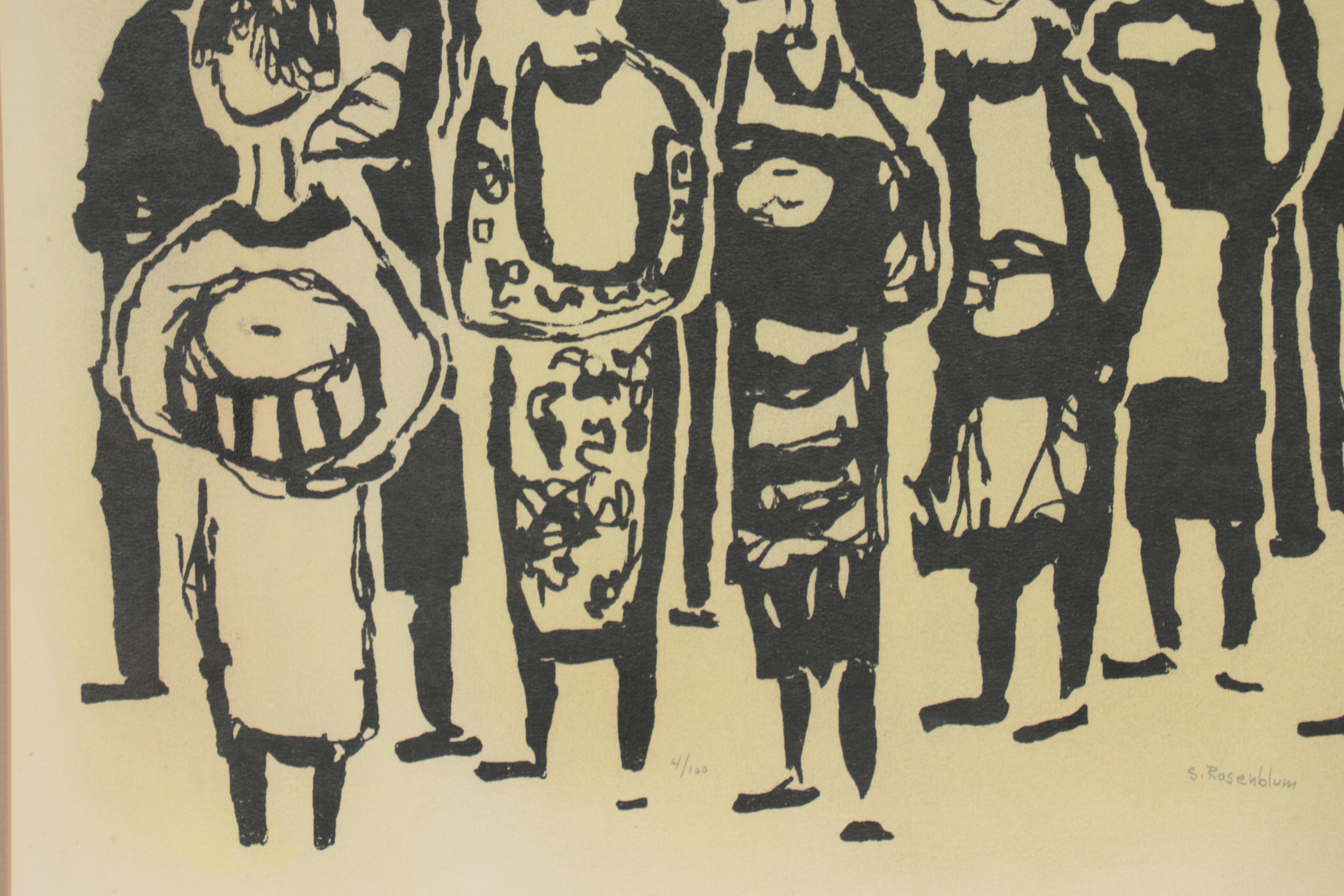 Sadie Rosenblum Serigraph, Mid to Late 20th Century