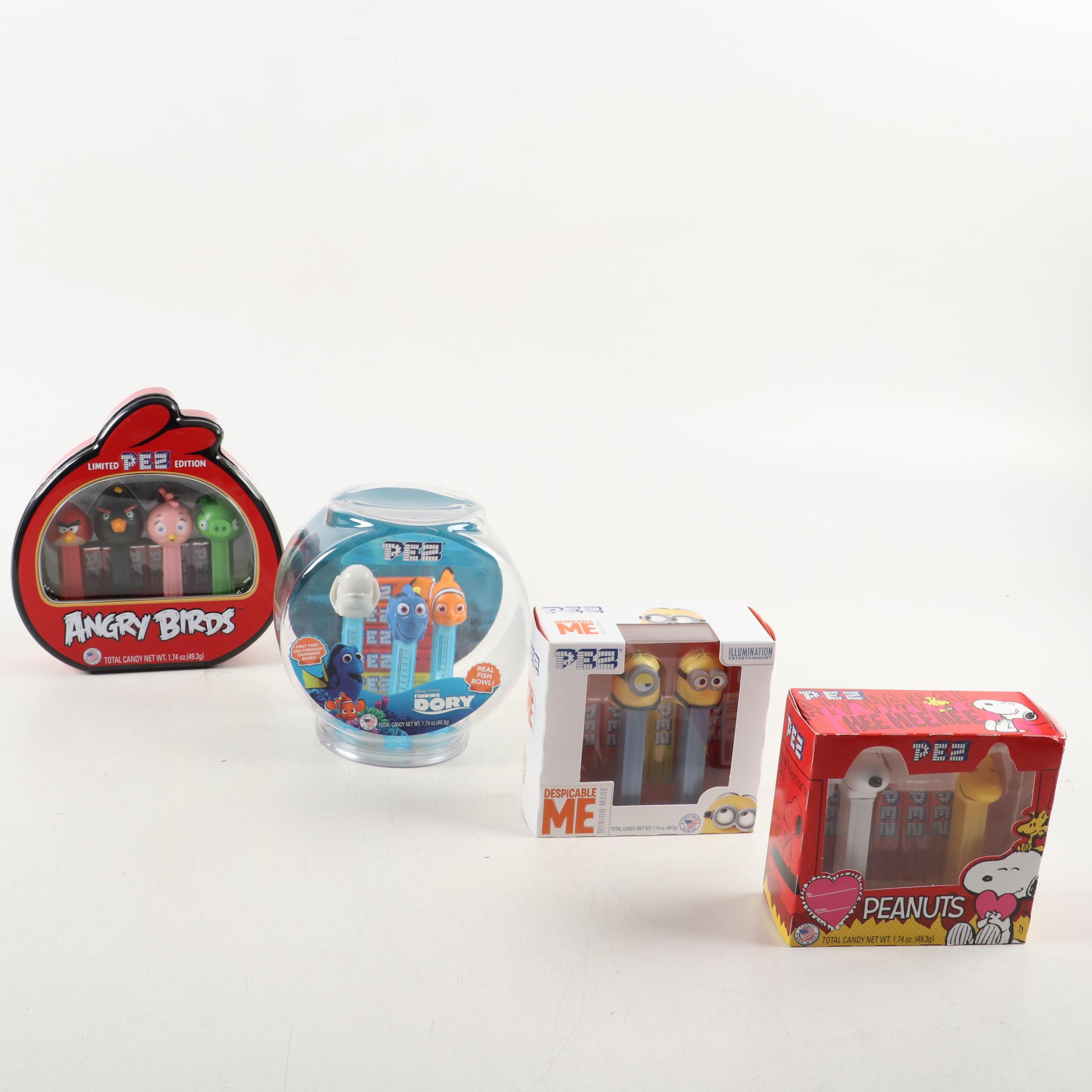 PEZ Dispensers Including "Finding Dory", "Despicable Me", "Peanuts" and More