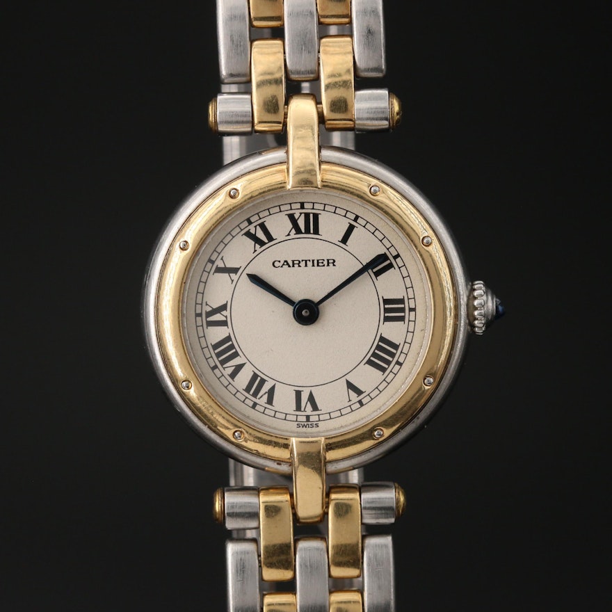 Cartier Panthere 18K and Stainless Steel Quartz Wristwatch