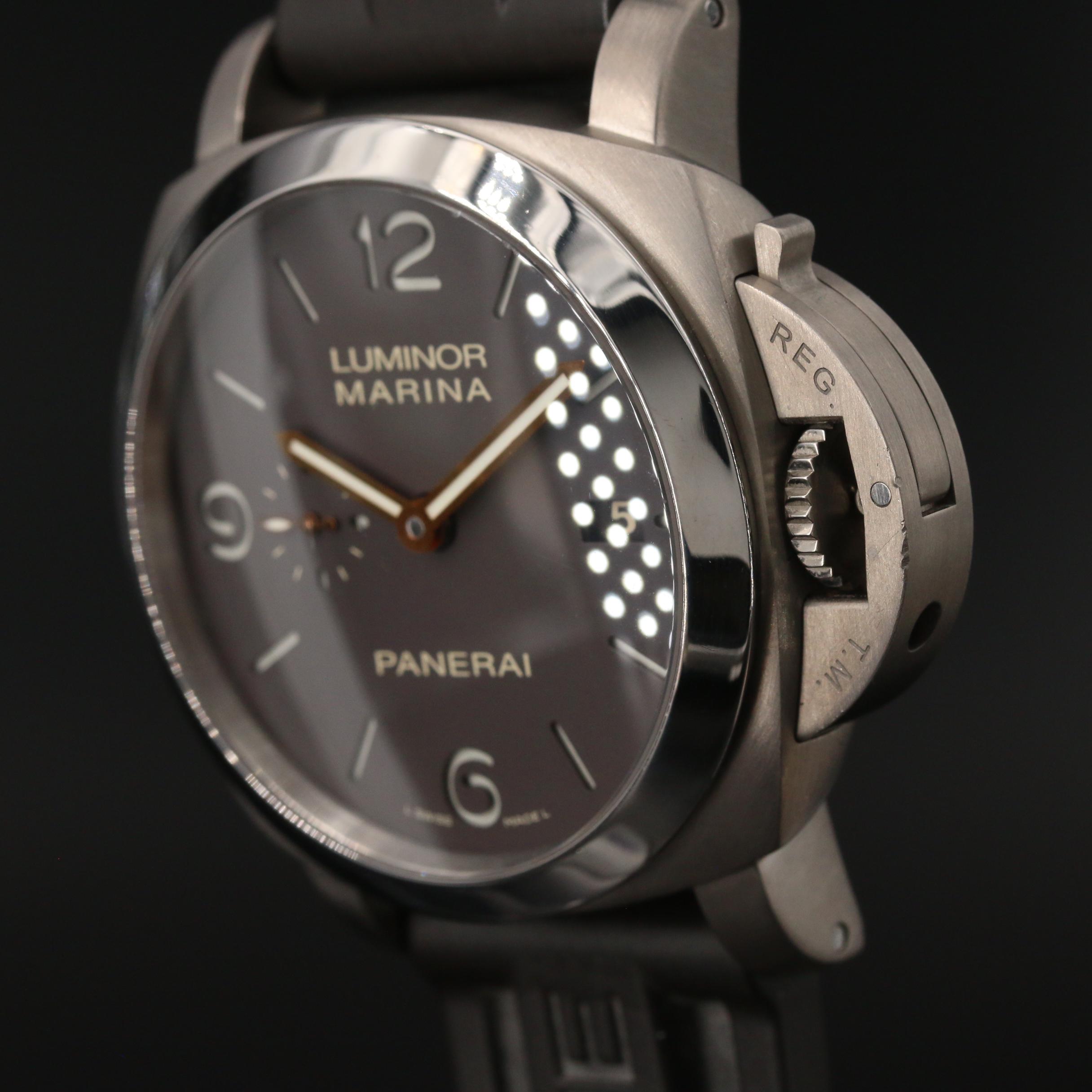 1950 Panerai Luminor Marina PAM351 Titanium Automatic Watch