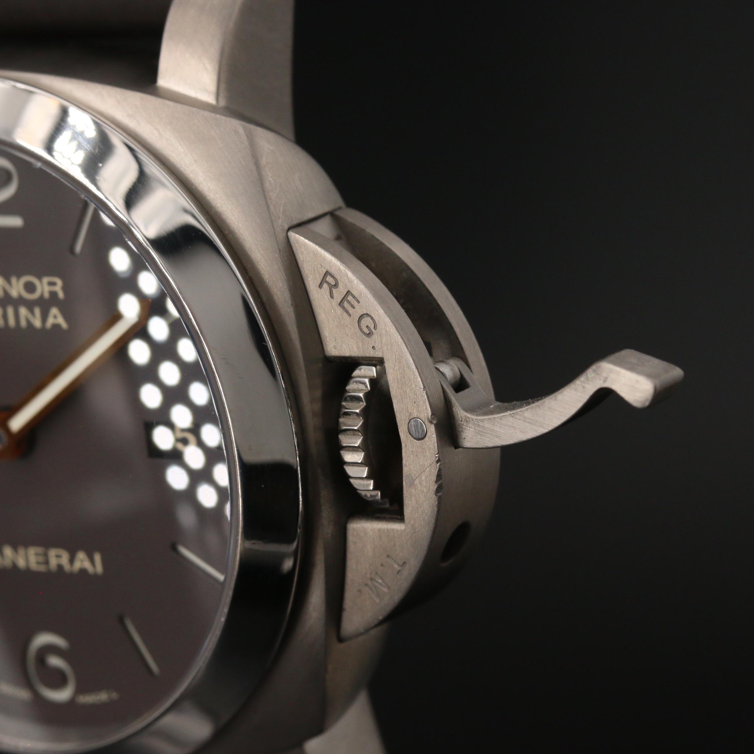 1950 Panerai Luminor Marina PAM351 Titanium Automatic Watch