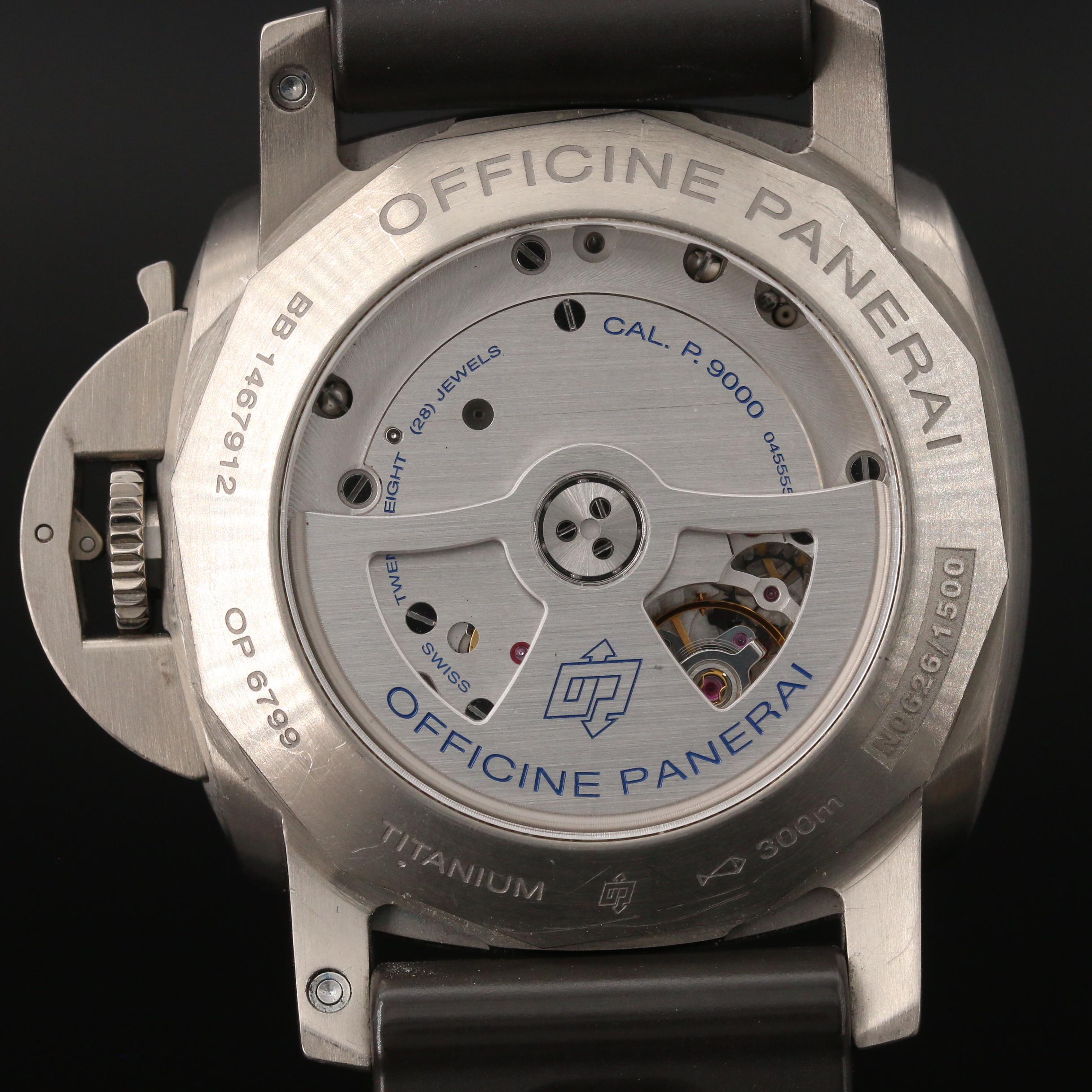 1950 Panerai Luminor Marina PAM351 Titanium Automatic Watch