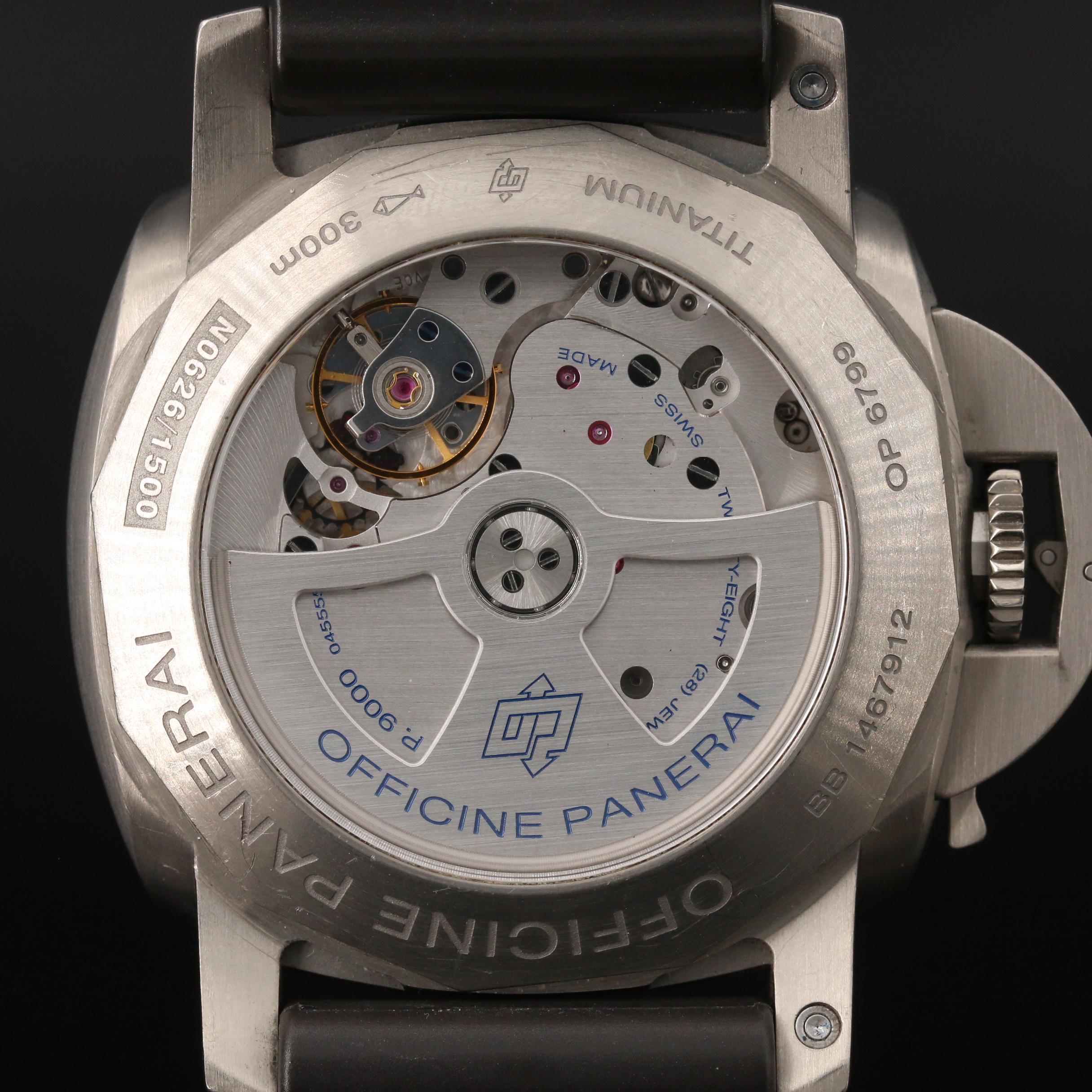 1950 Panerai Luminor Marina PAM351 Titanium Automatic Watch