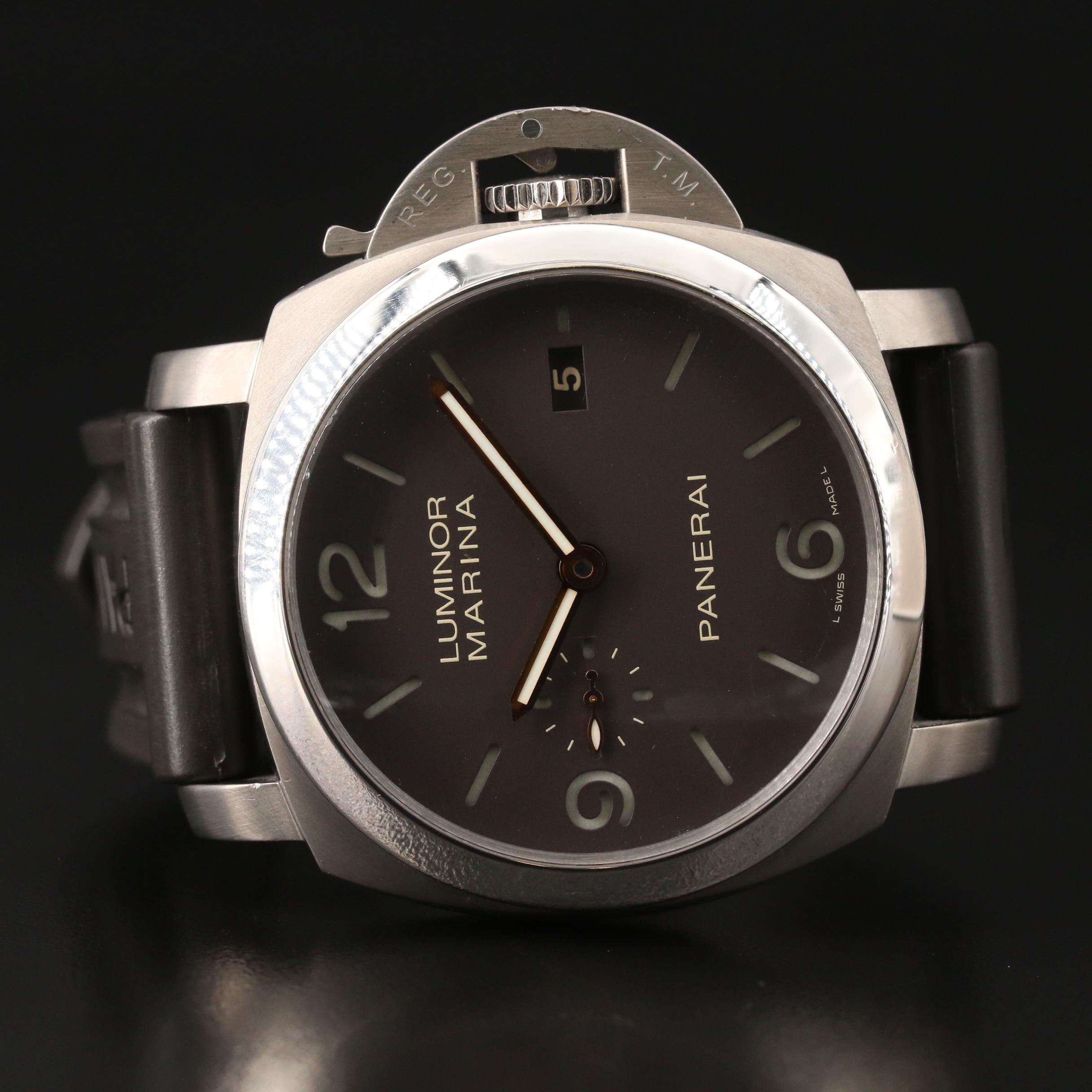 1950 Panerai Luminor Marina PAM351 Titanium Automatic Watch
