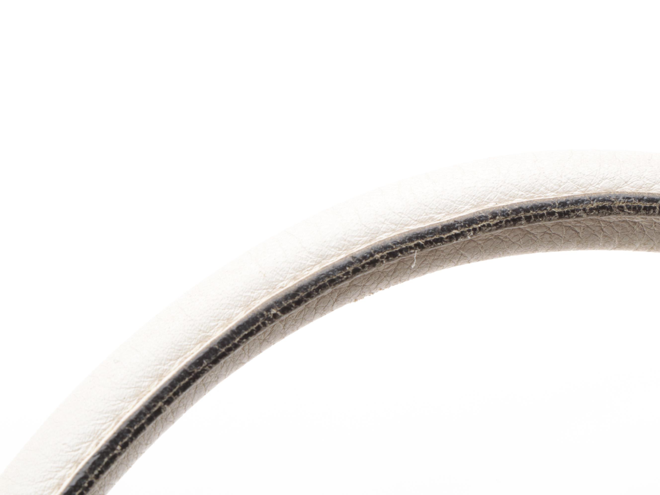 Gucci Abbey D-Ring Tote Bag in GG Canvas and Off-White Leather