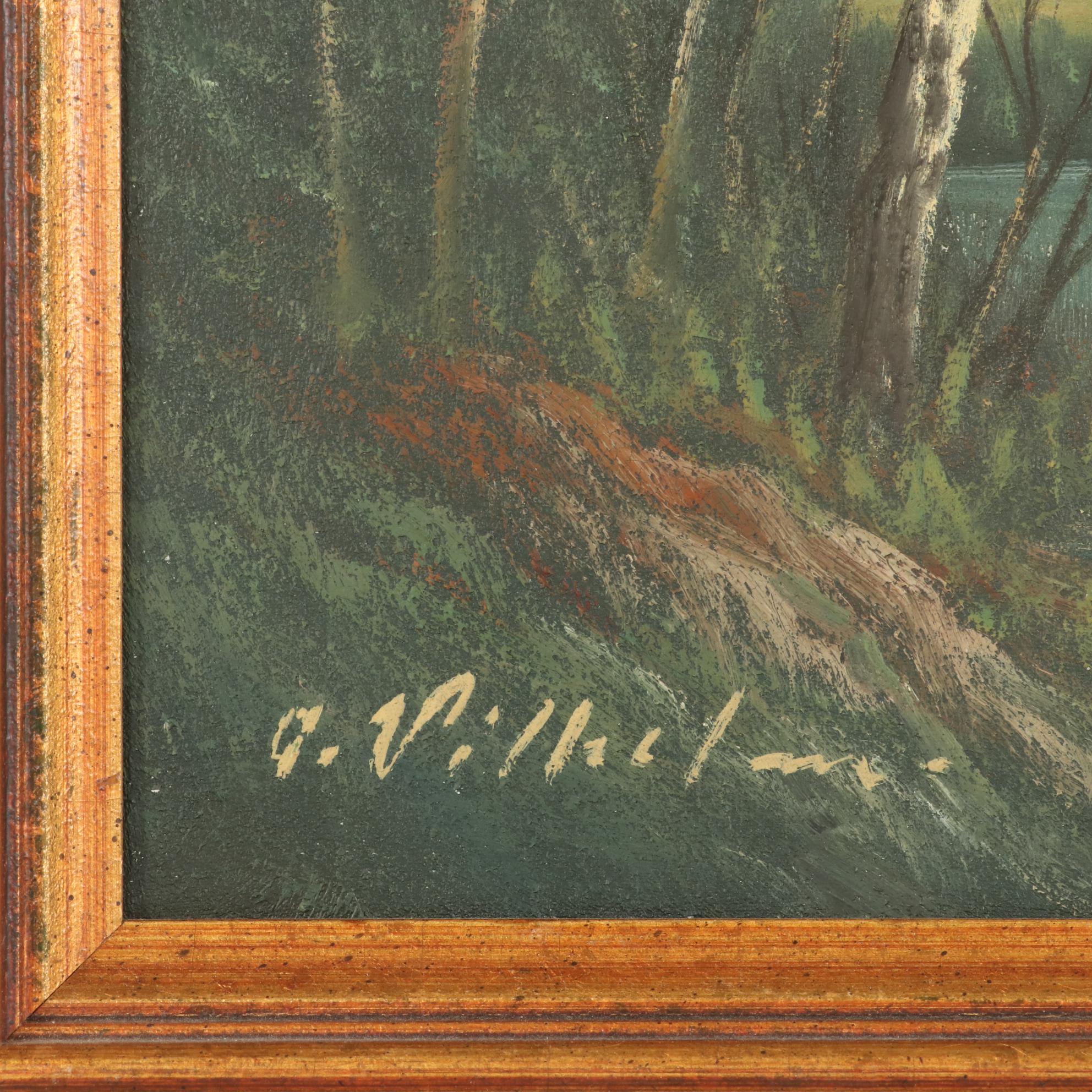 Sunset Landscape Oil Painting