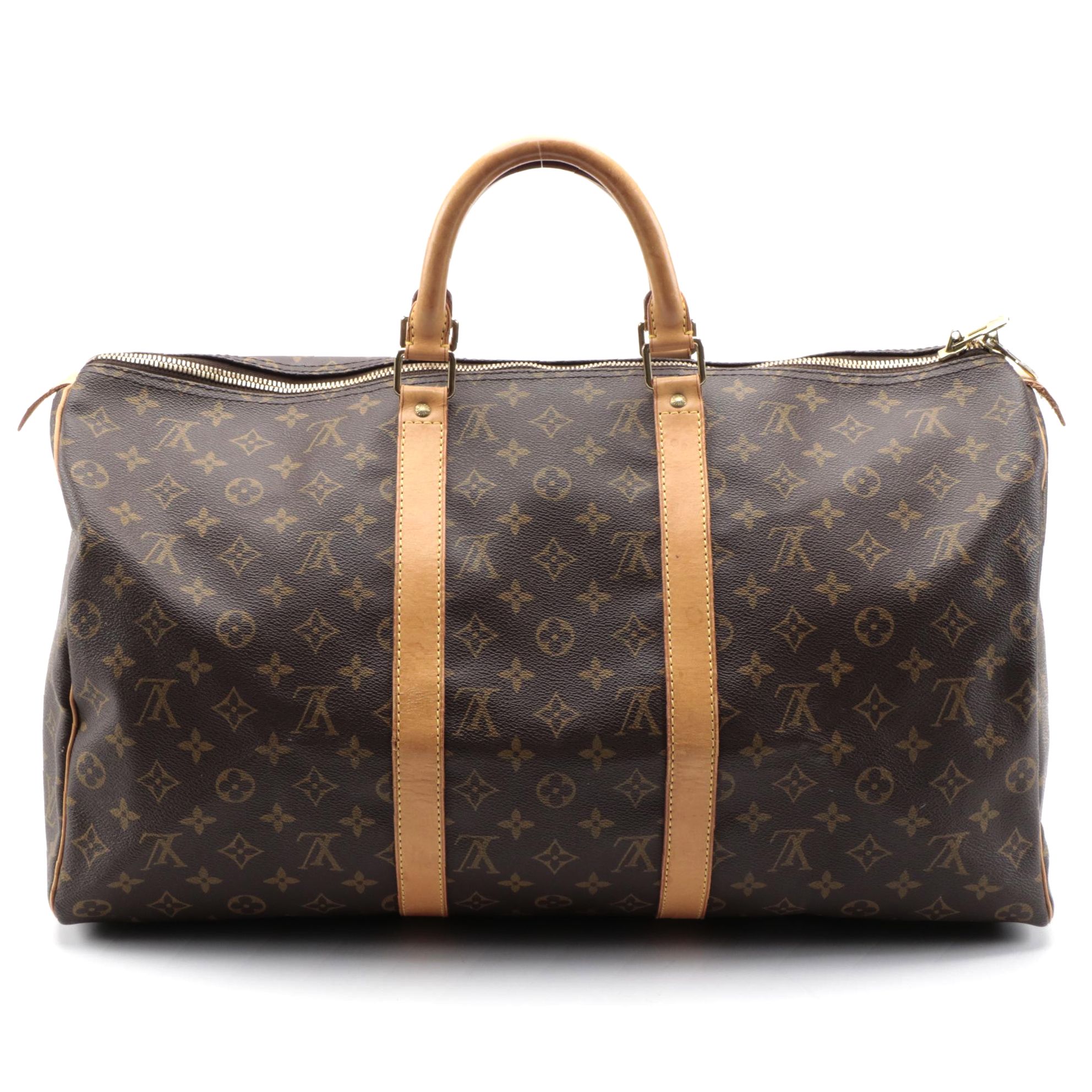 Louis Vuitton Keepall 50 Duffle Bag in Monogram Canvas