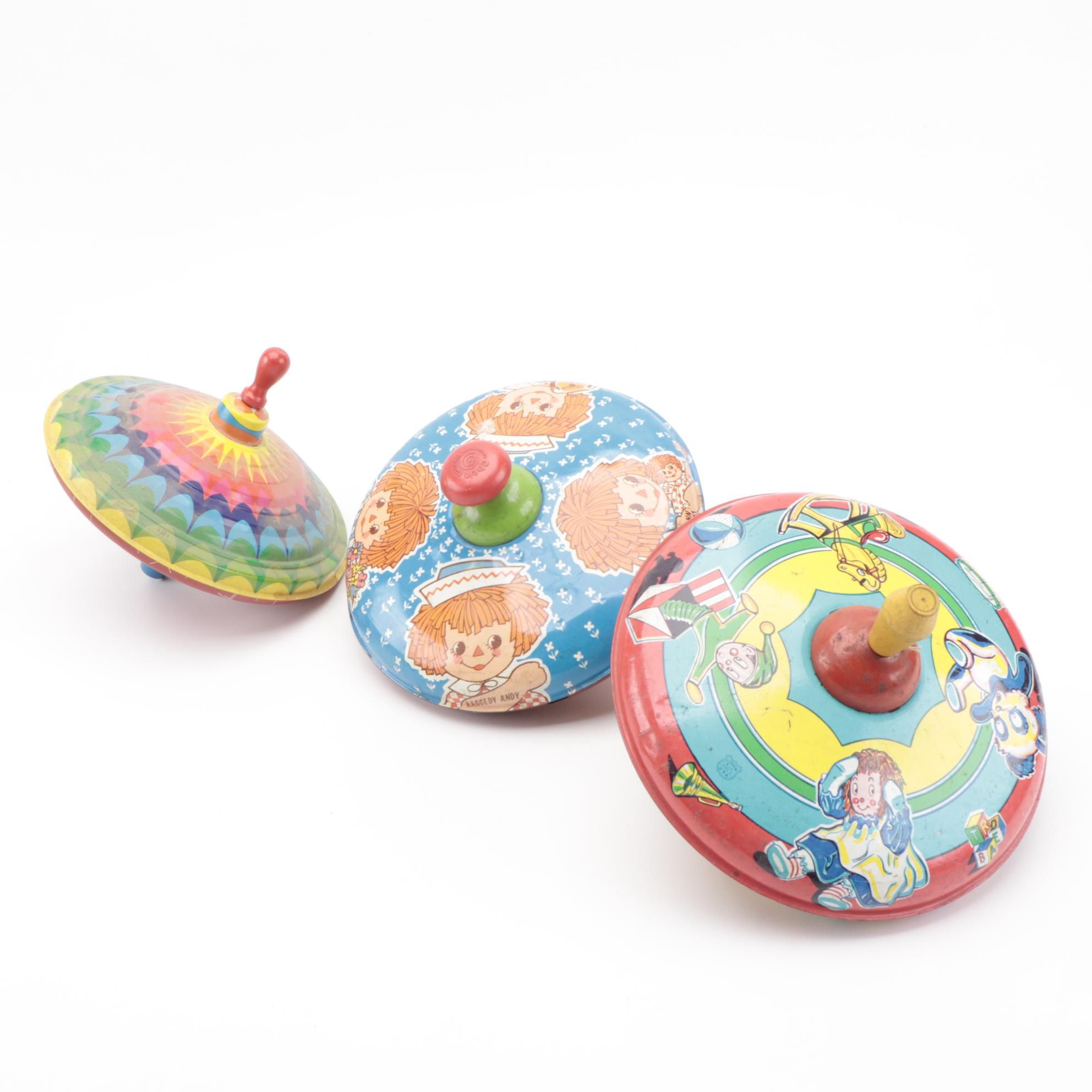 Bobbs Merrill Company, J Chein & Co. and Other Spinning Tin Tops