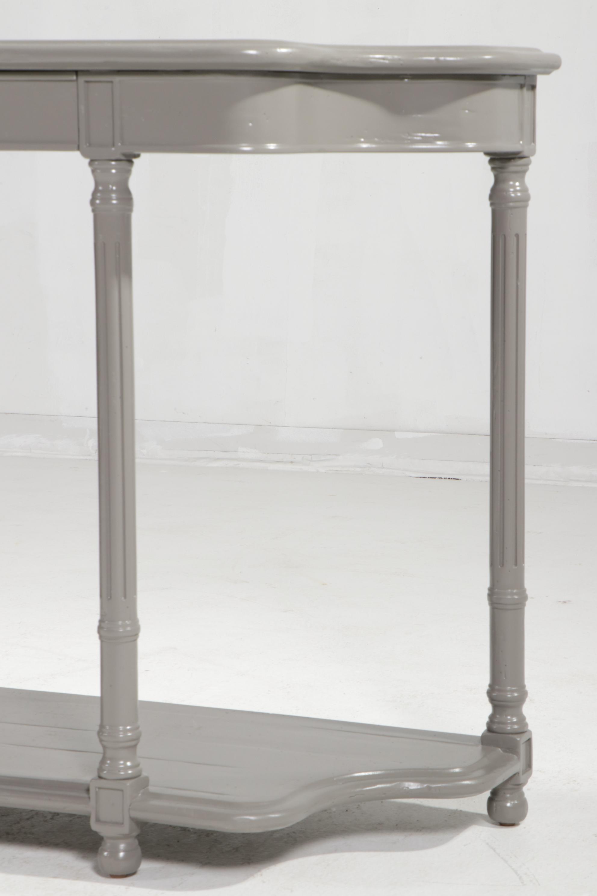 Bausman Louis XVI Style Painted Wood Console Table