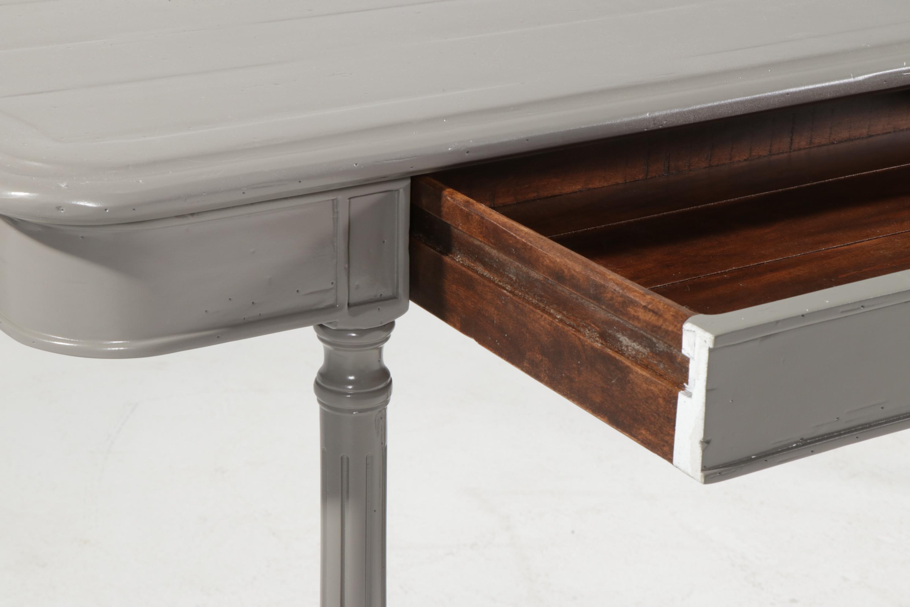 Bausman Louis XVI Style Painted Wood Console Table