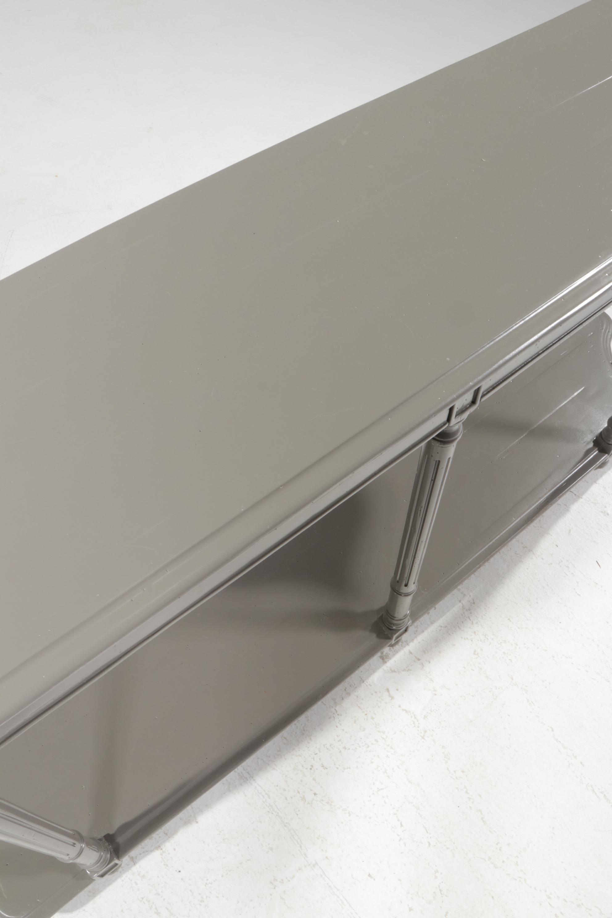 Bausman Louis XVI Style Painted Wood Console Table