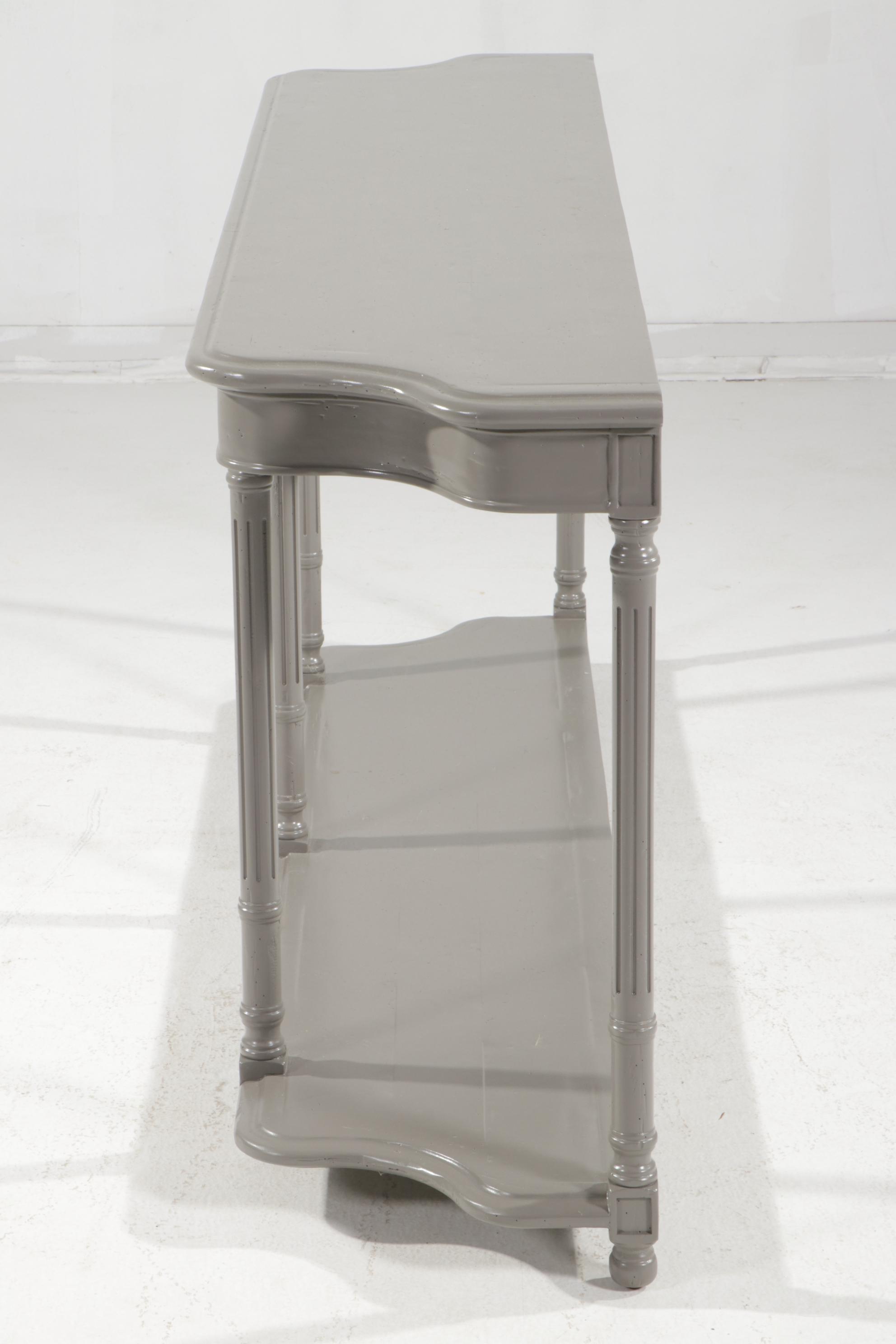 Bausman Louis XVI Style Painted Wood Console Table