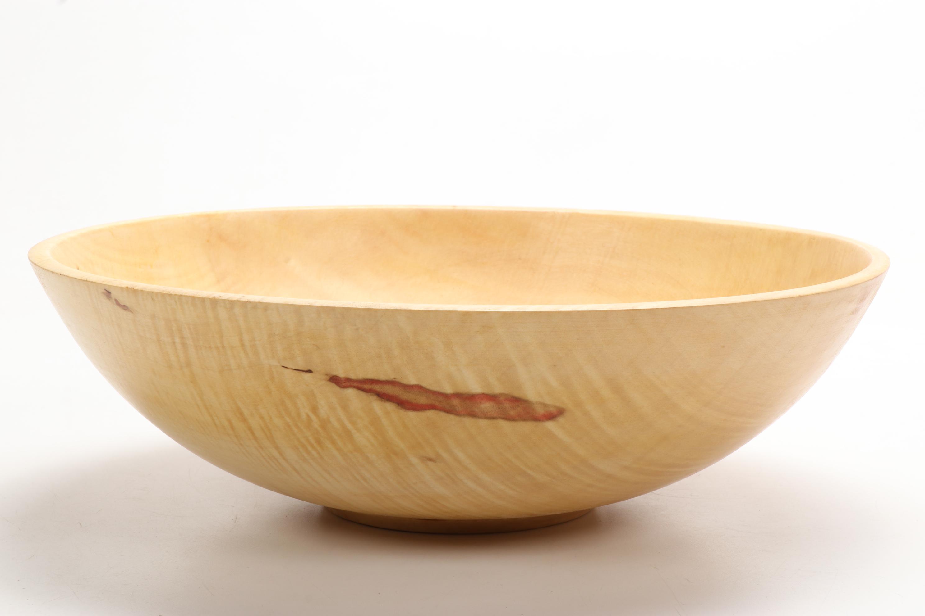Jim Eliopulos Turned Live Edge Box Elder Wood Freeform Bowls