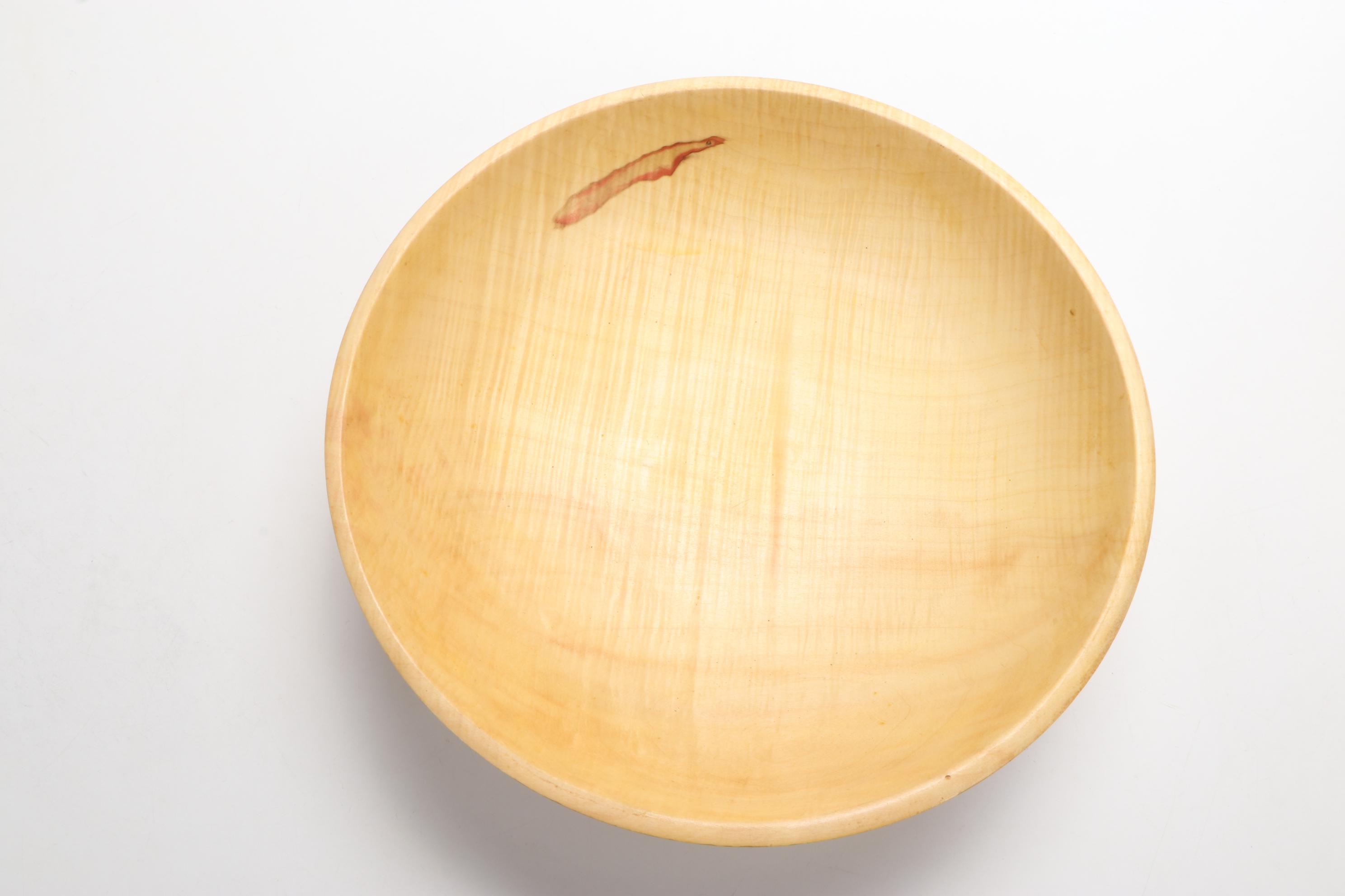 Jim Eliopulos Turned Live Edge Box Elder Wood Freeform Bowls