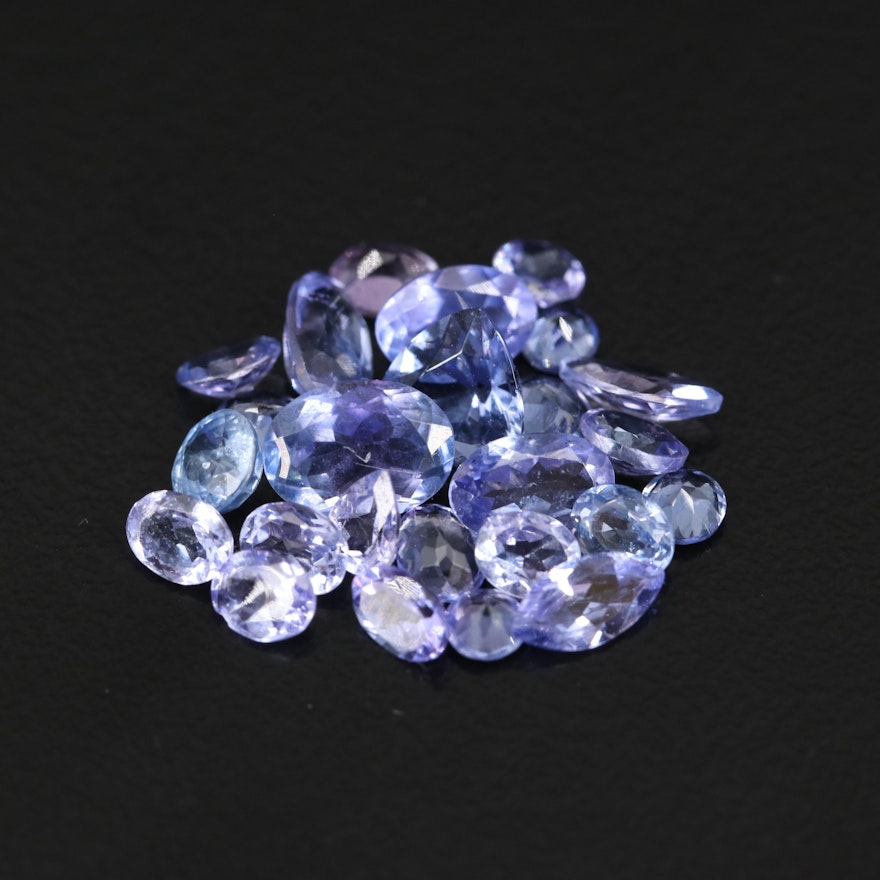 Loose 6.45 CTW Gemstone Selection Featuring Tanzanite, Sapphire and Amethyst