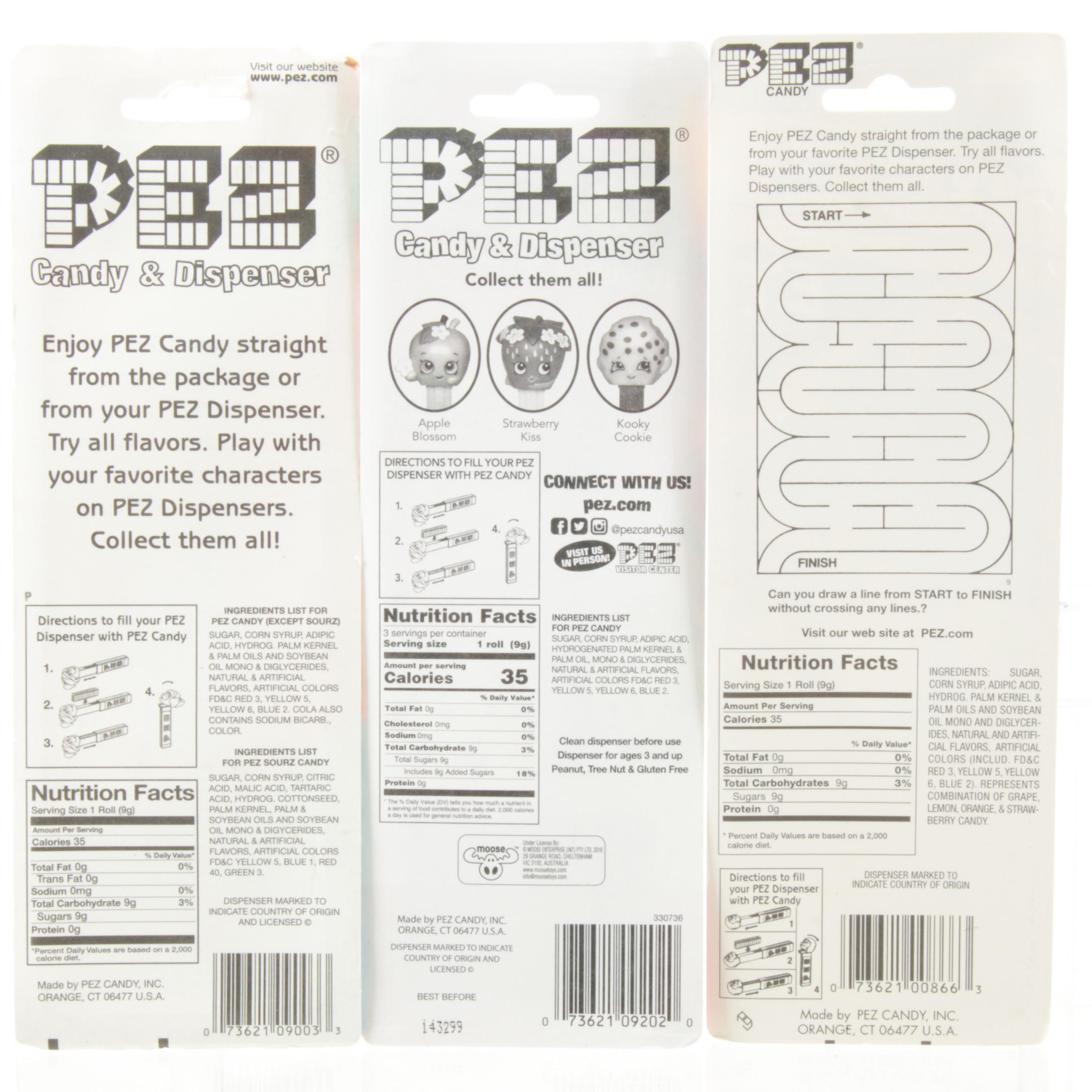 PEZ DreamWorks, Pixar and Disney Candy Dispensers