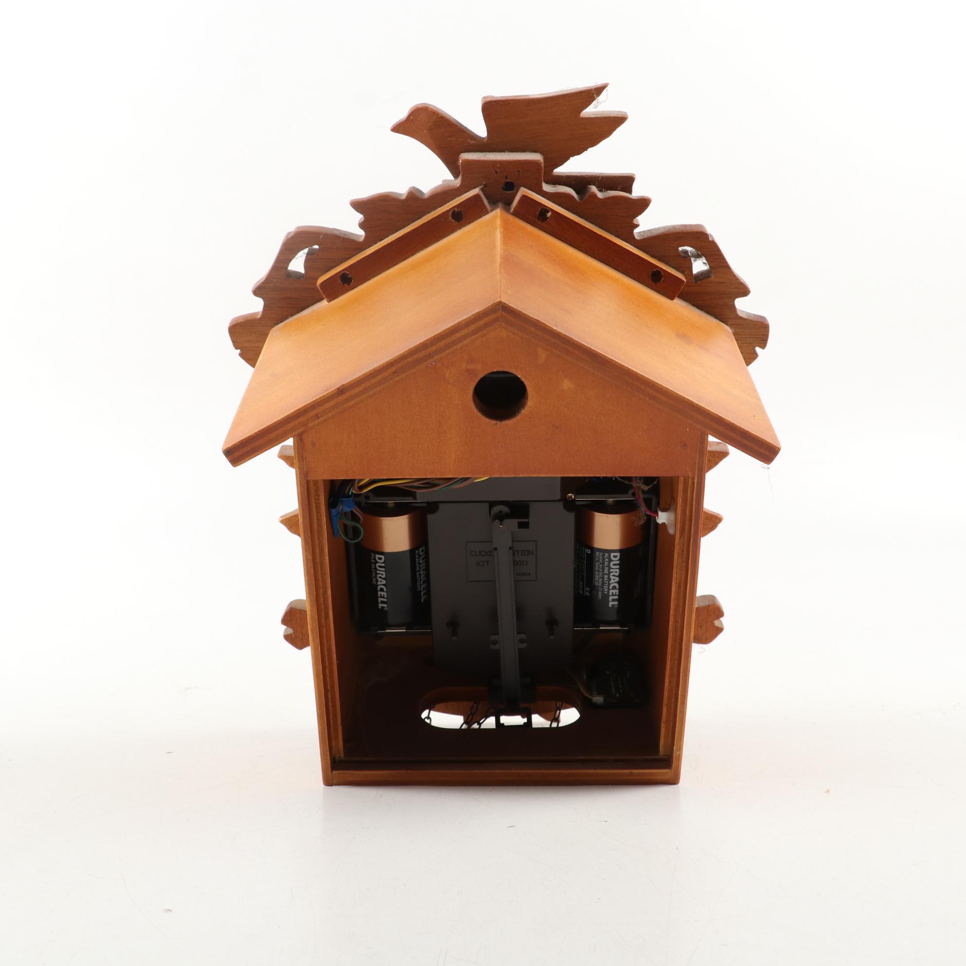 The Time Co. Quartz Faux Wood Cuckoo Clock