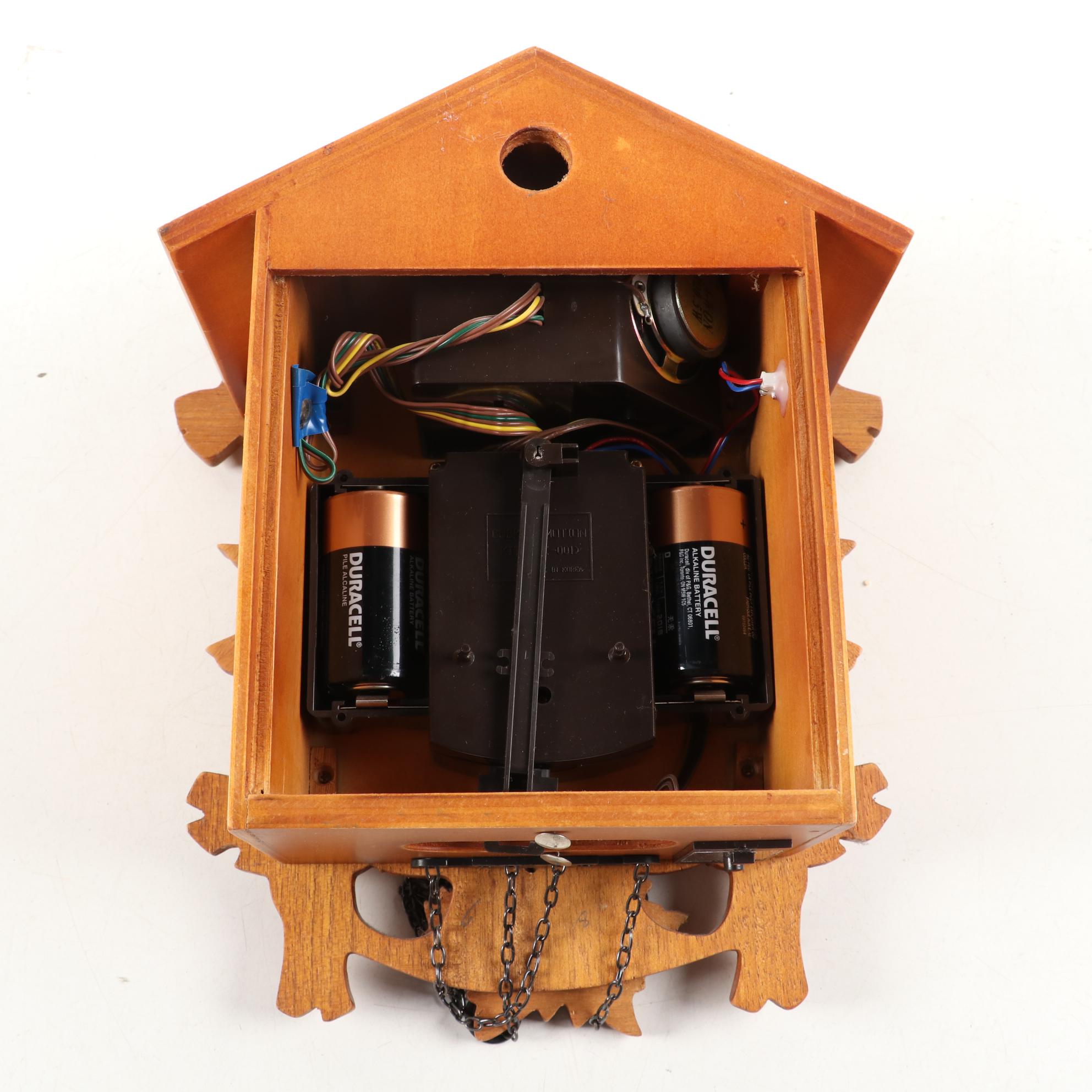 The Time Co. Quartz Faux Wood Cuckoo Clock