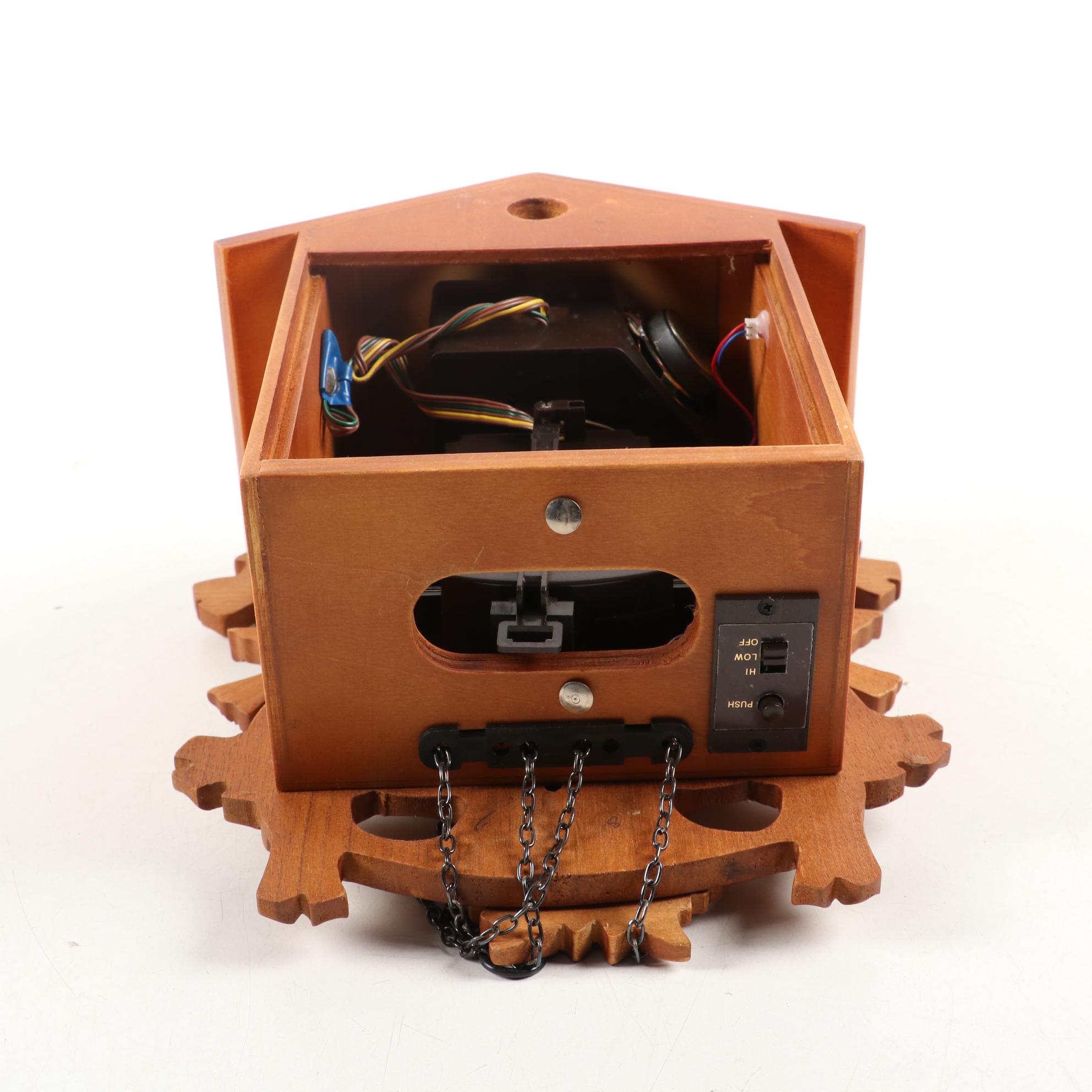 The Time Co. Quartz Faux Wood Cuckoo Clock