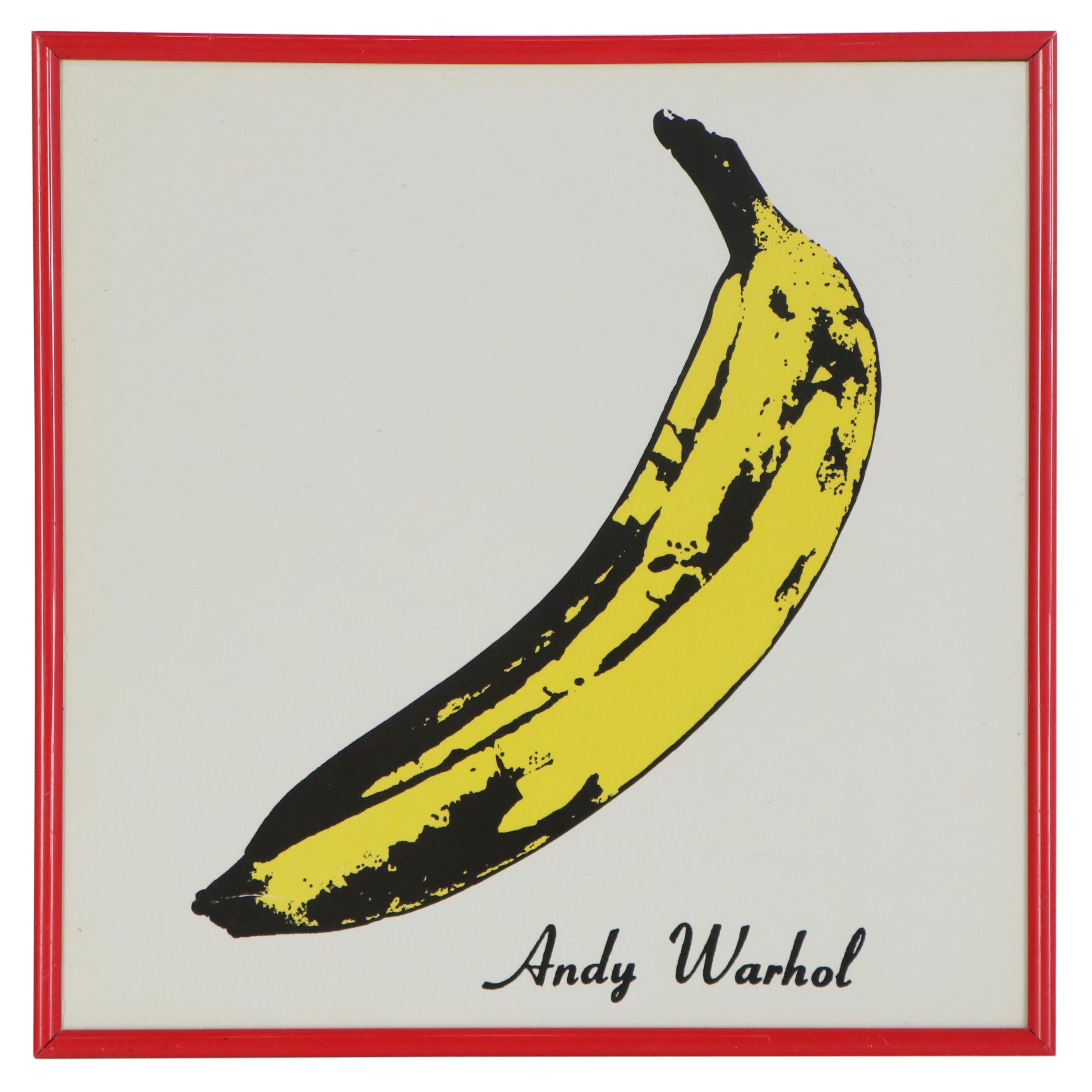 Offset Lithograph after Andy Warhol "The Velvet Underground & Nico"
