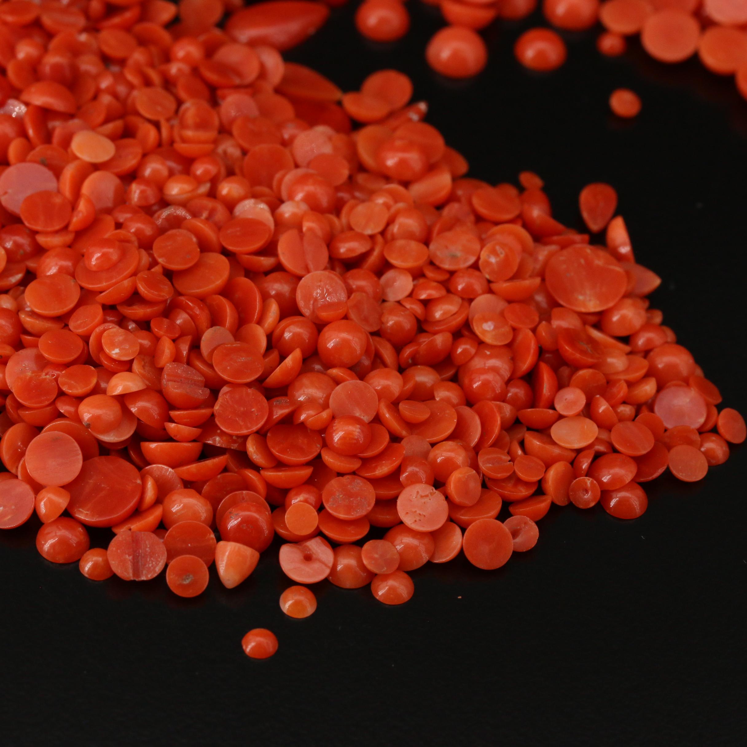 Loose Mixed Coral Cabochons