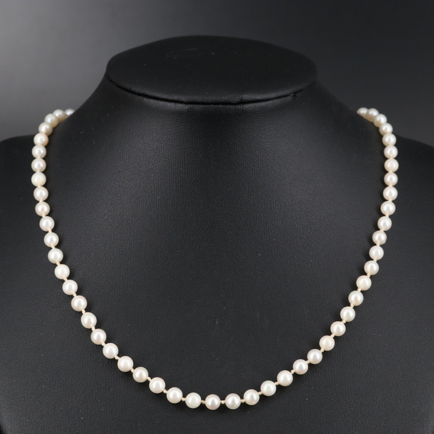 Pearl Individually Knotted Necklace