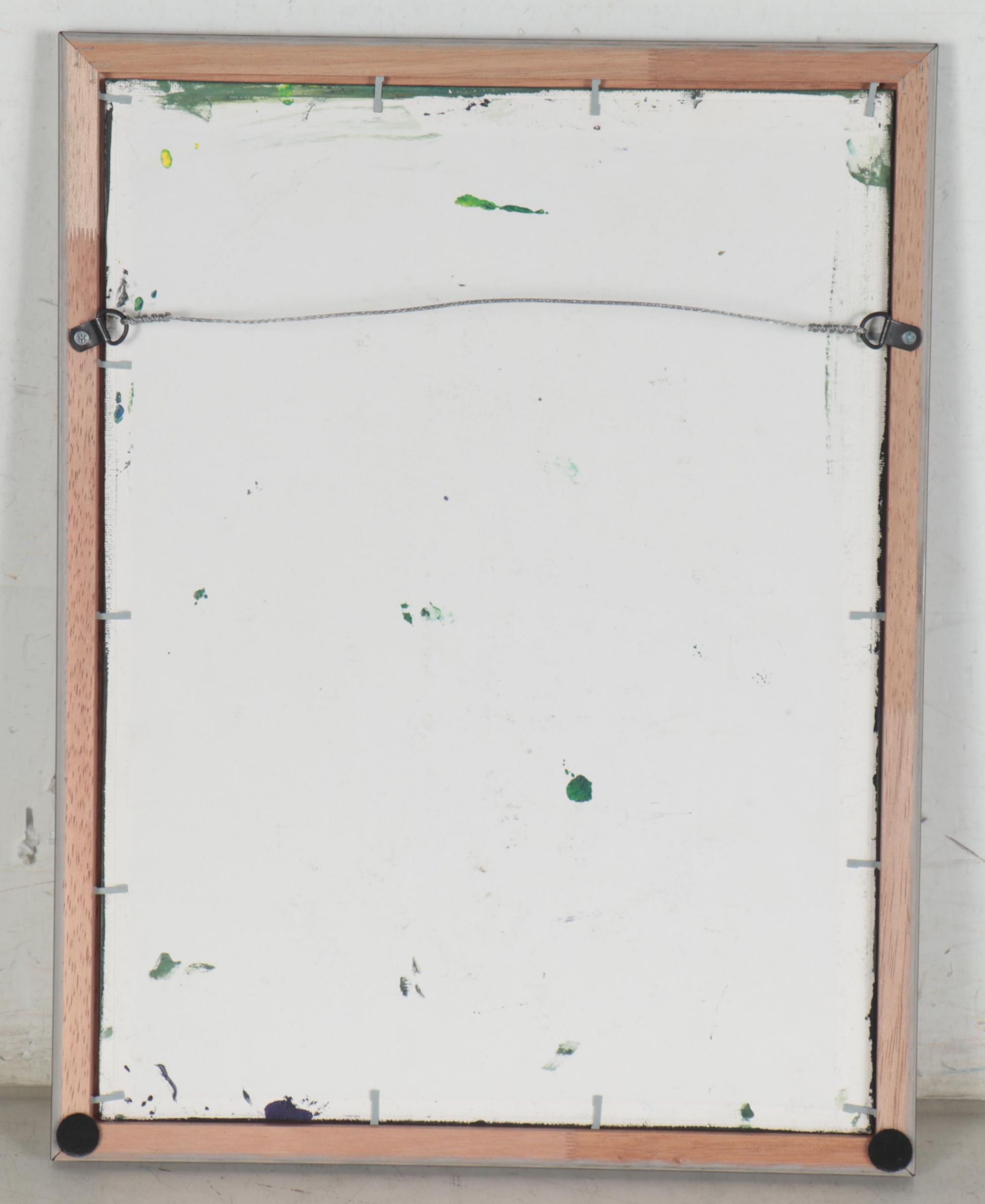 Ricardo Maya Architectural Acrylic Painting of Rooftops and Church Steeples