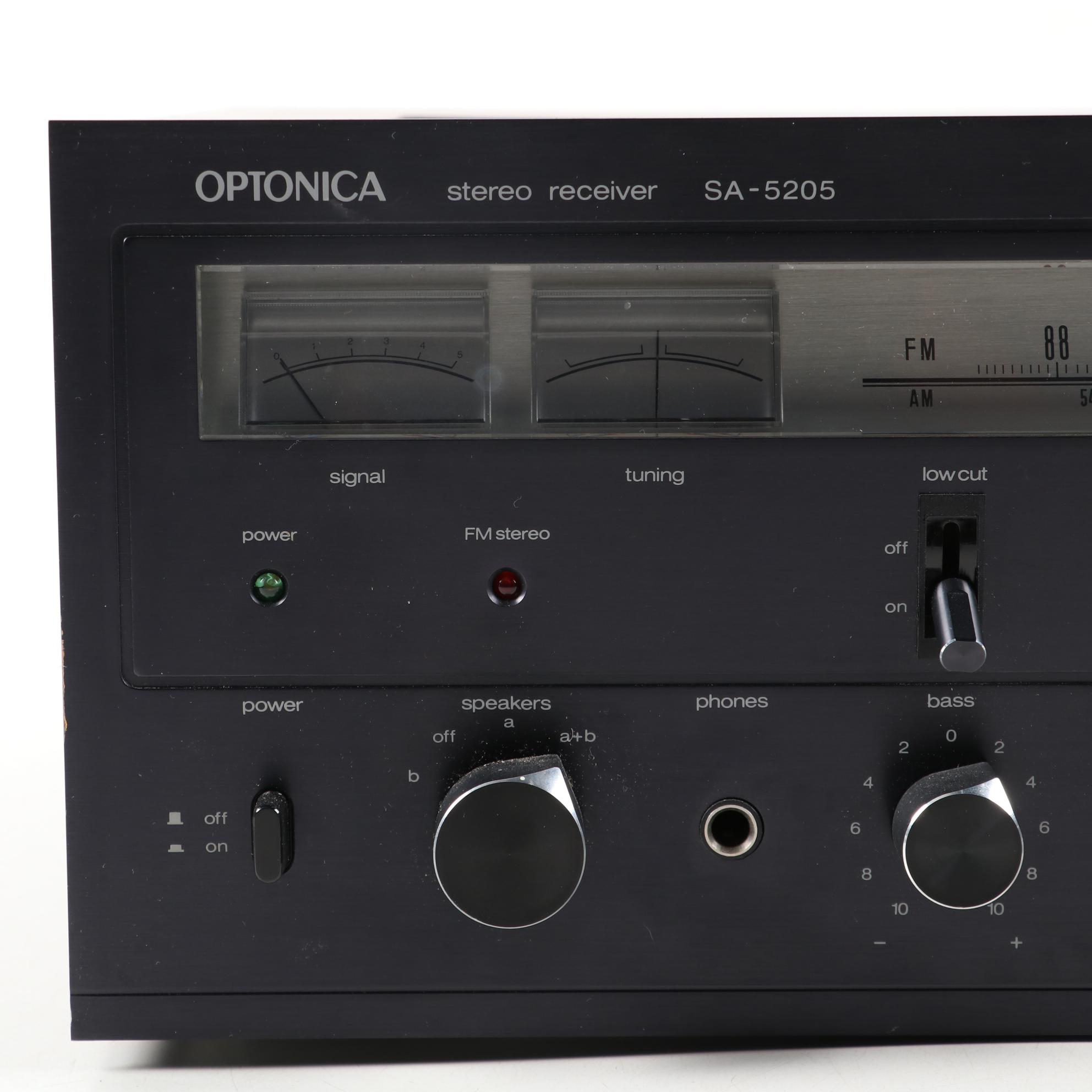Optonica SA-5205 Stereo Receiver and RT-1515B Cassette Deck