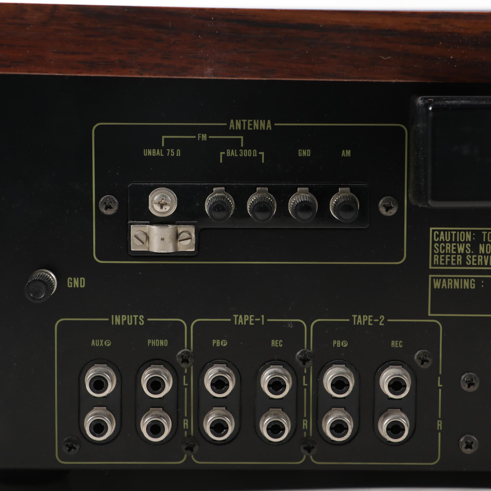 Optonica SA-5205 Stereo Receiver and RT-1515B Cassette Deck