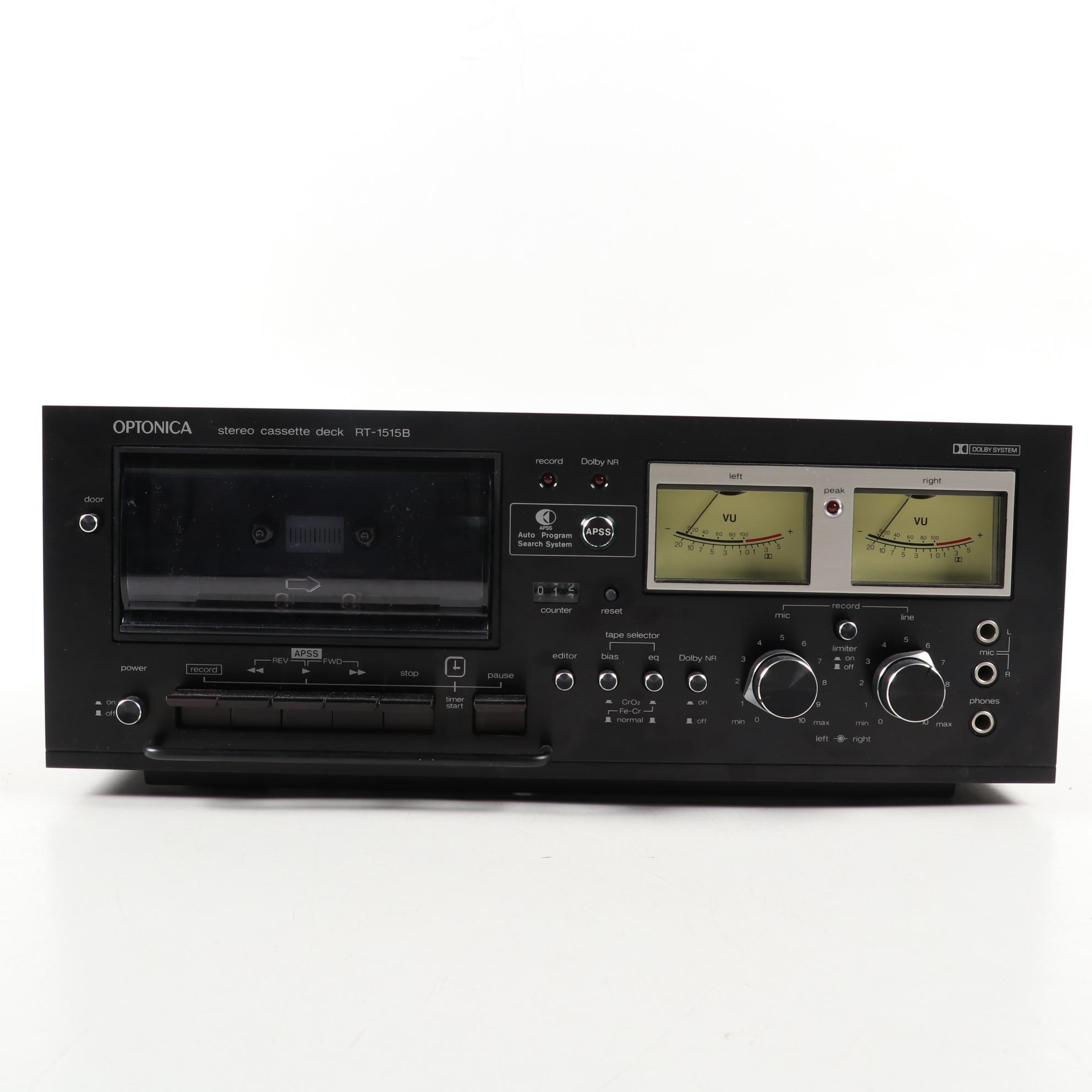 Optonica SA-5205 Stereo Receiver and RT-1515B Cassette Deck