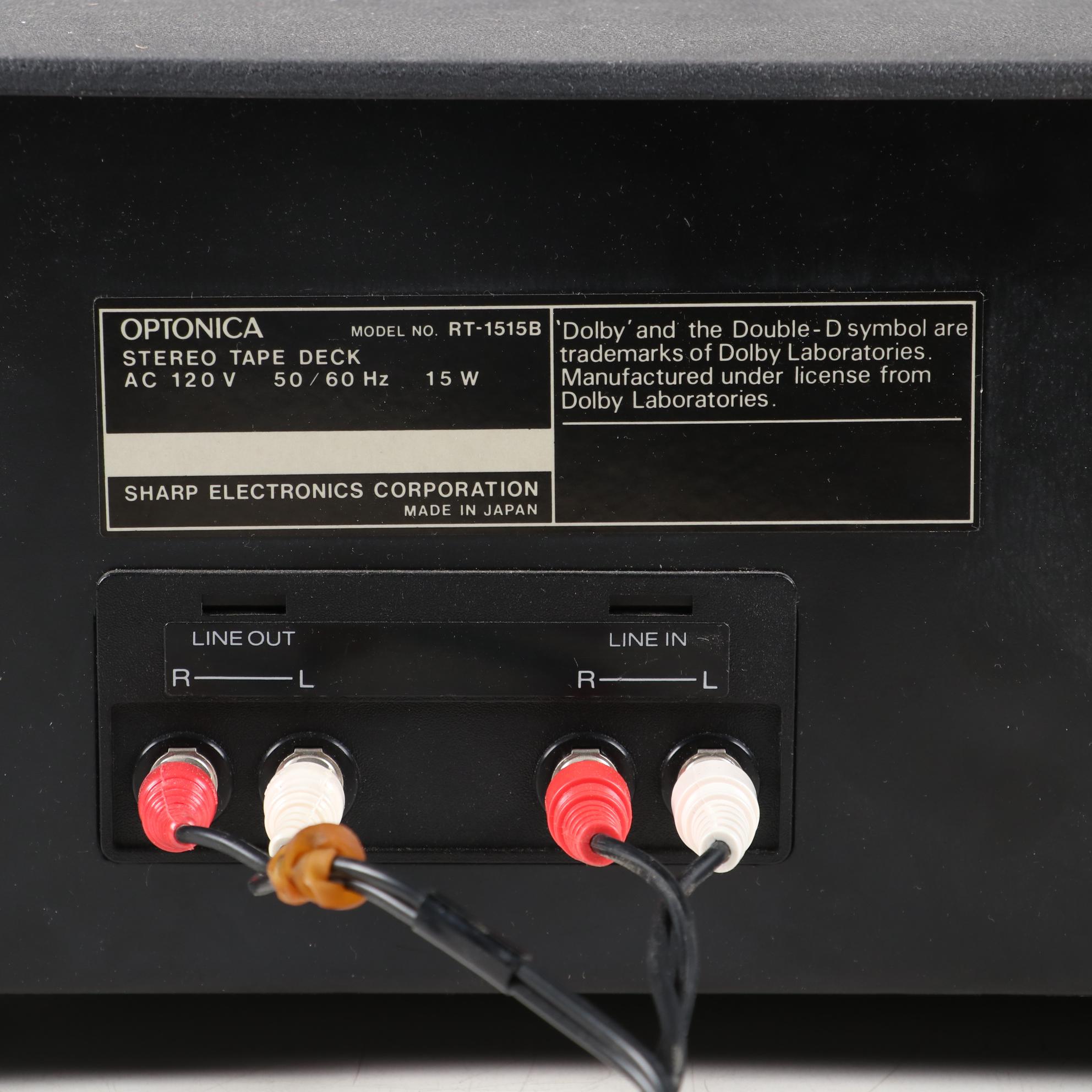 Optonica SA-5205 Stereo Receiver and RT-1515B Cassette Deck