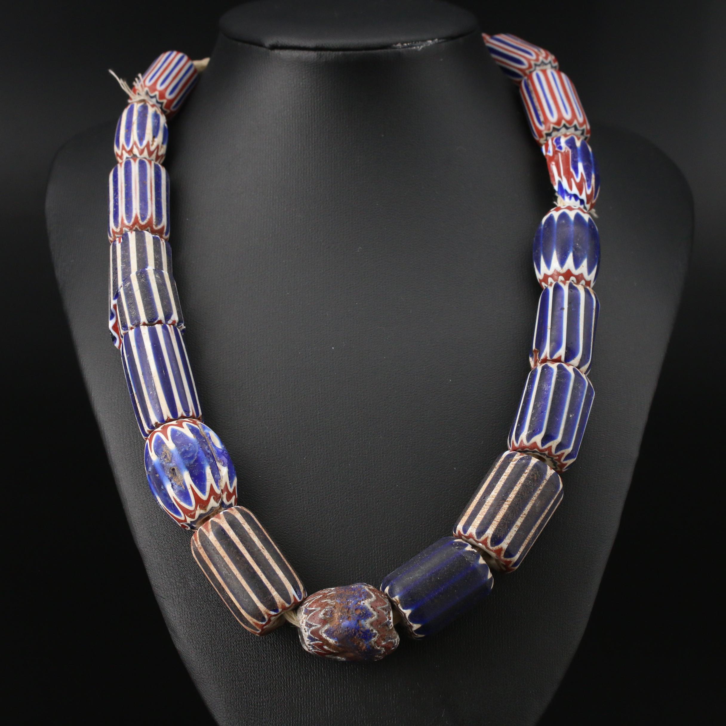 Venetian Chevron Beads Including 6 Layer Beads