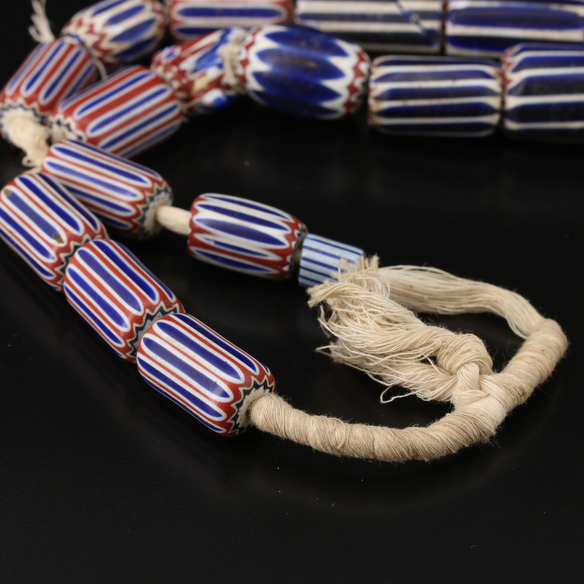 Venetian Chevron Beads Including 6 Layer Beads