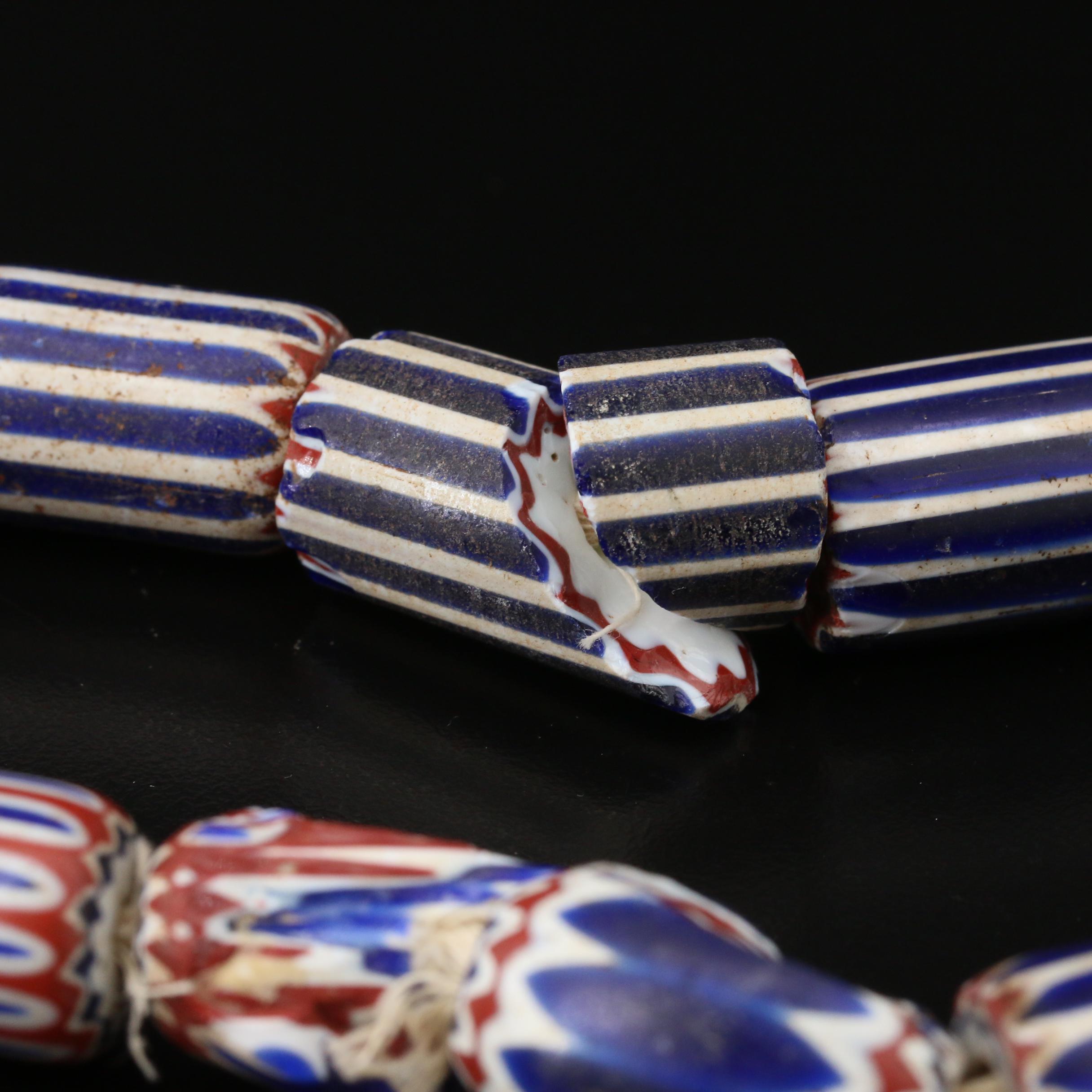 Venetian Chevron Beads Including 6 Layer Beads