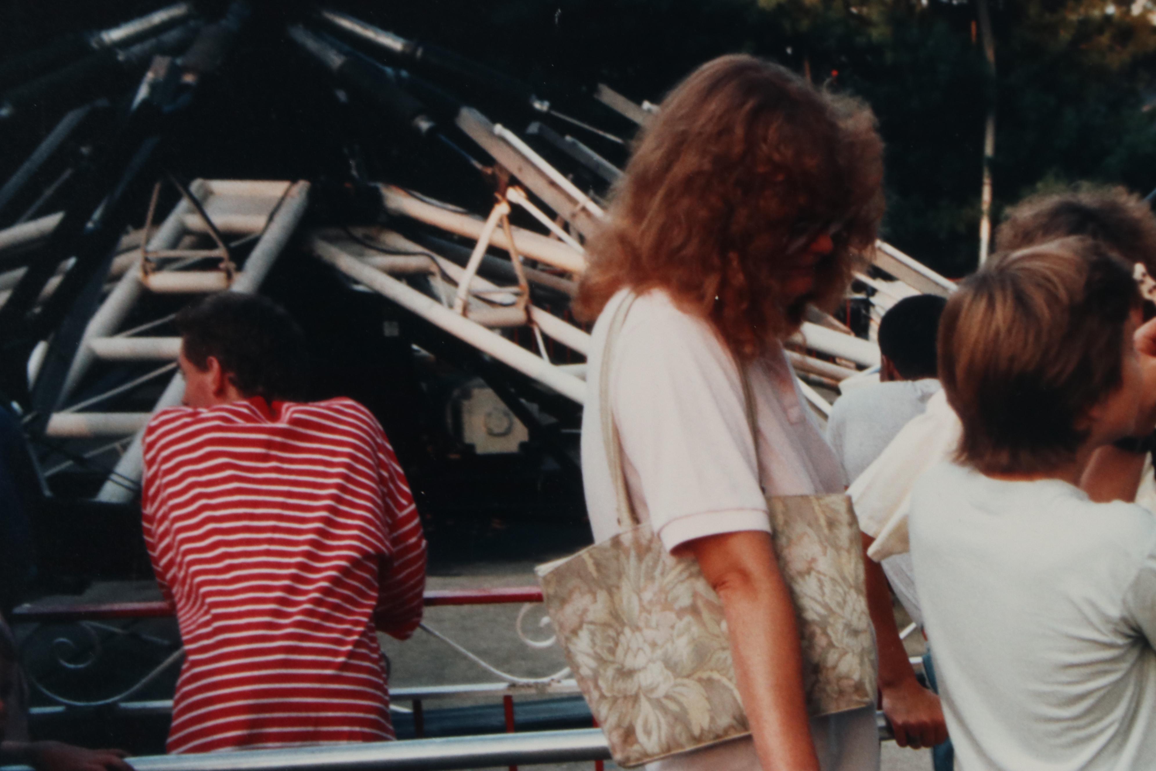 William D. Wade Cibachrome Photograph of Roller-Coaster Queue