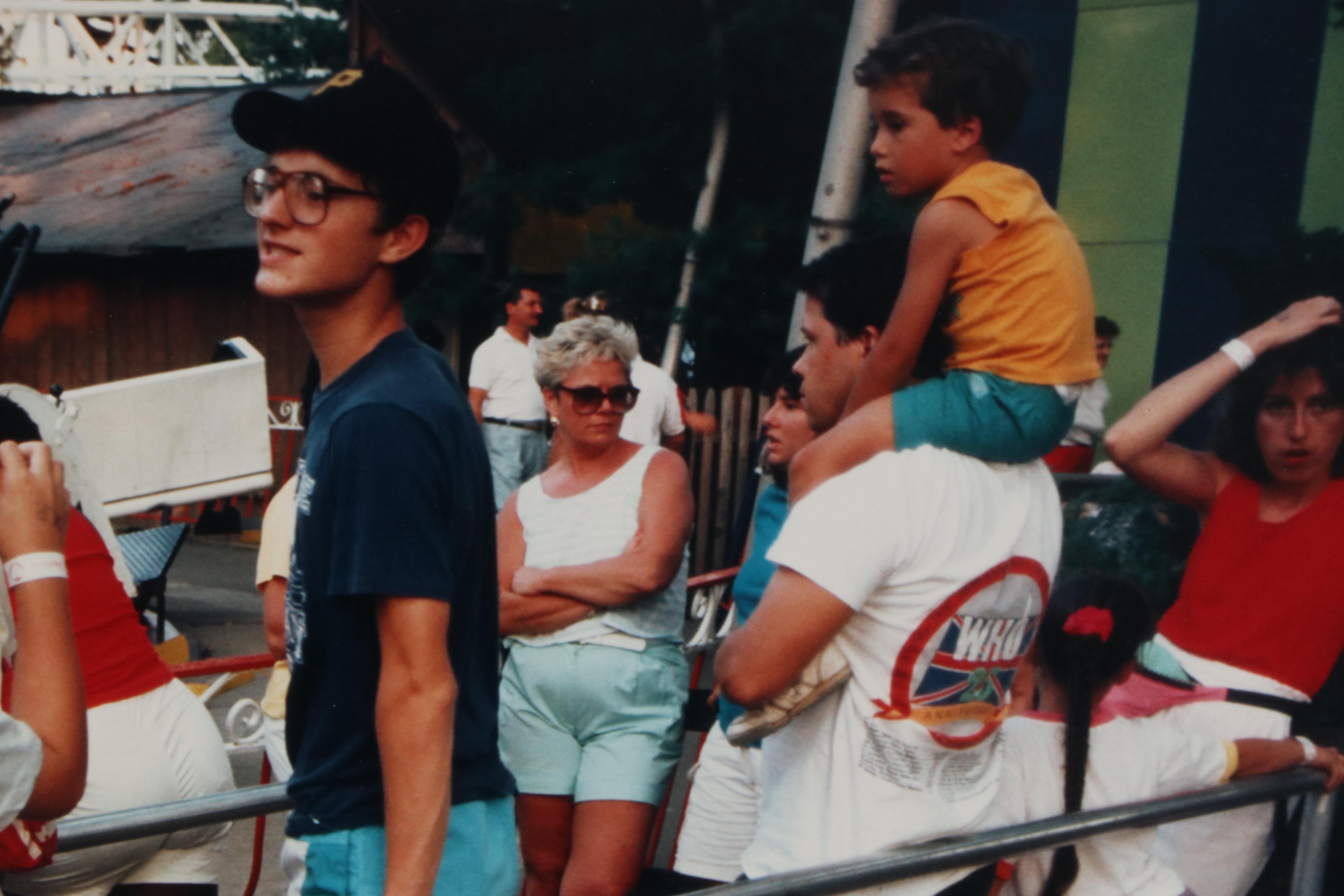 William D. Wade Cibachrome Photograph of Roller-Coaster Queue
