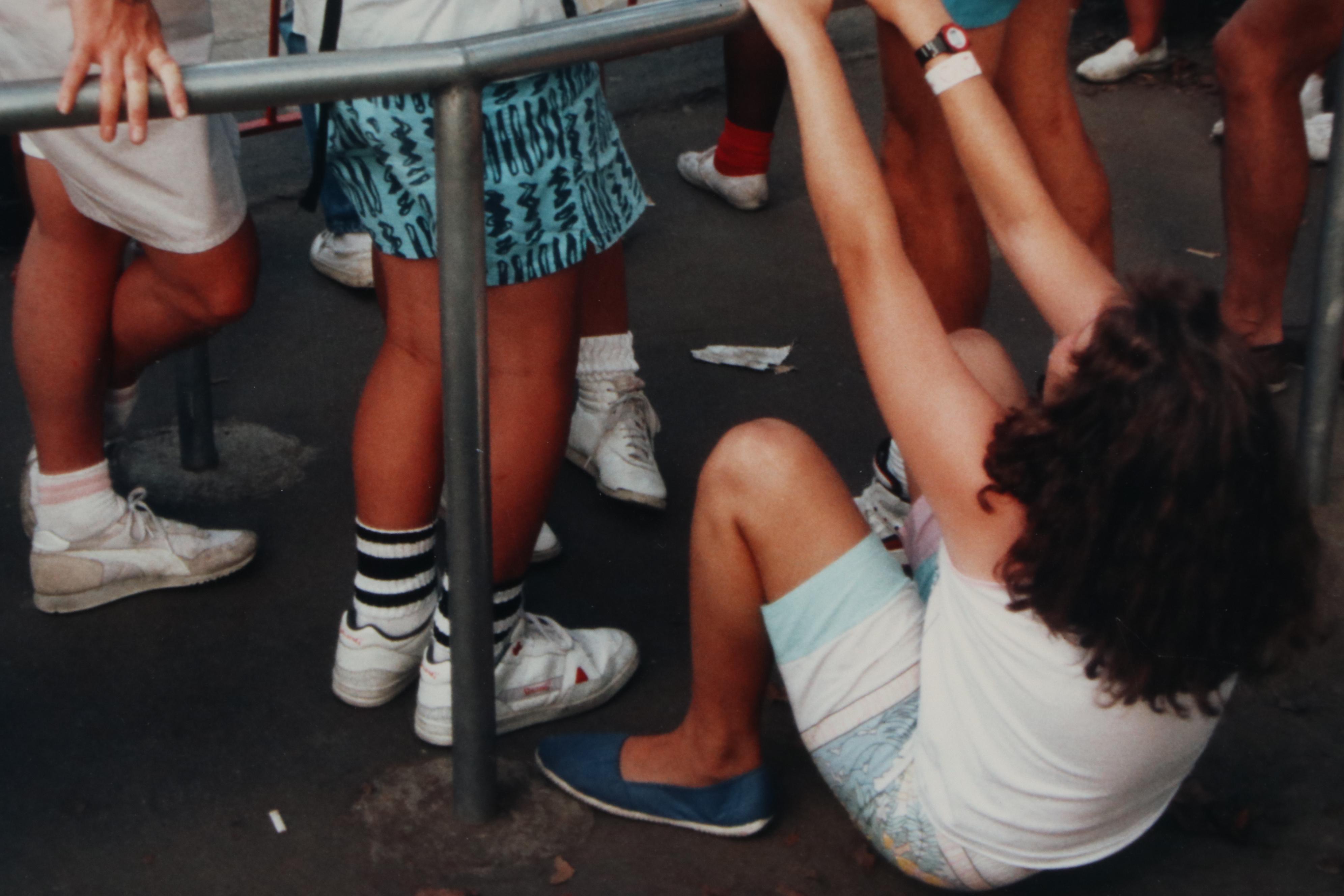 William D. Wade Cibachrome Photograph of Roller-Coaster Queue