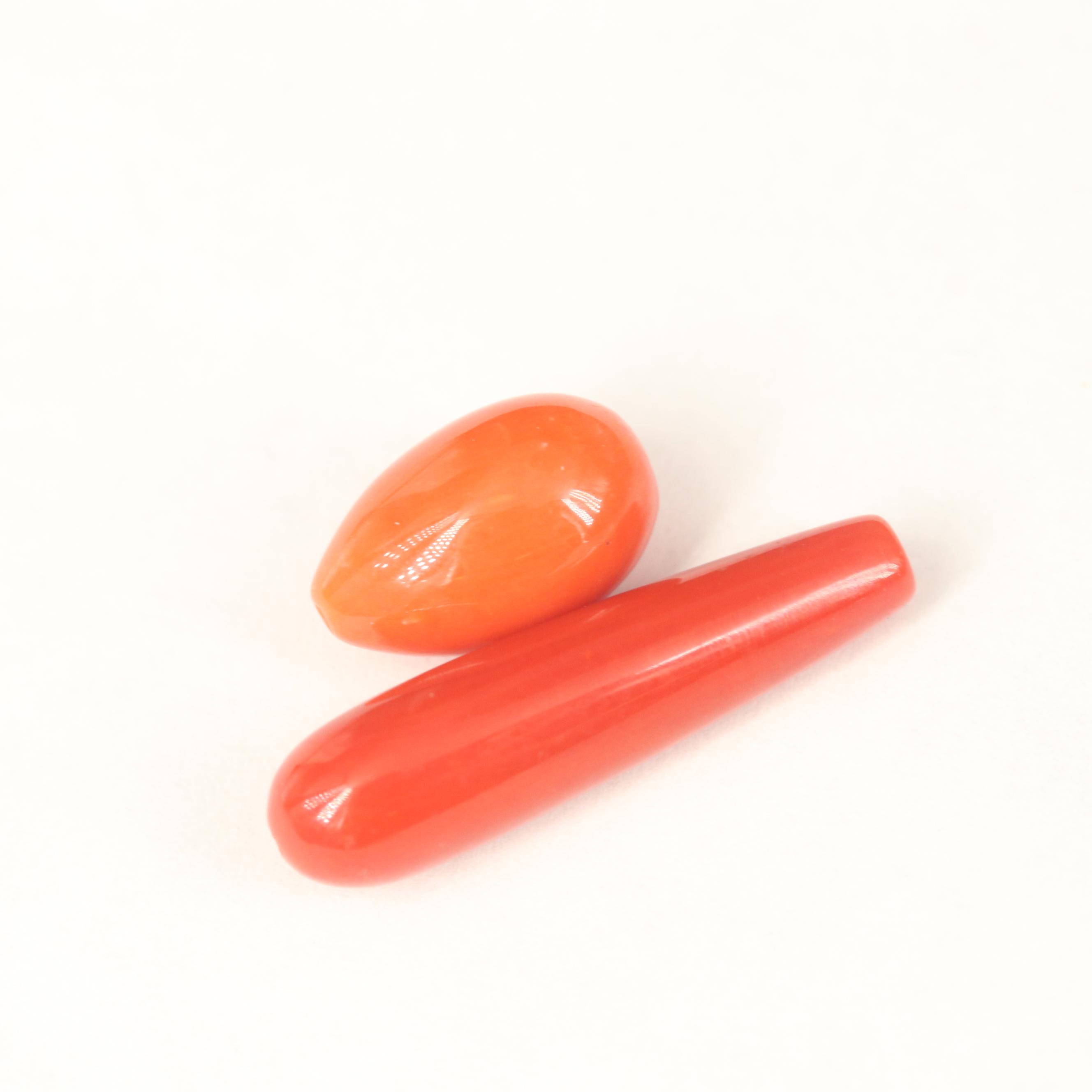 Loose Coral Cabochons and Beads