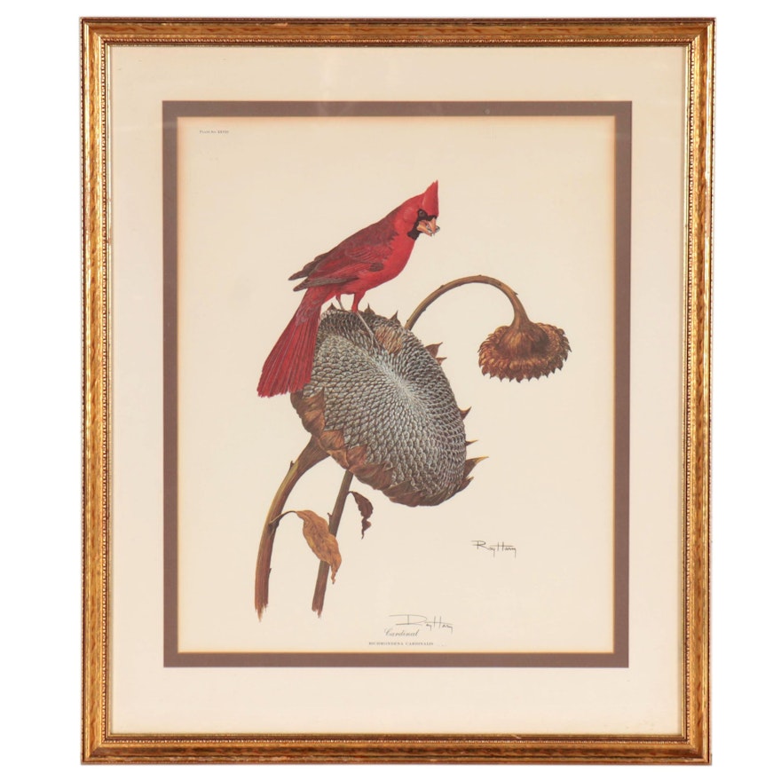 Ray Harm Offset Lithograph "Cardinal," Late 20th Century