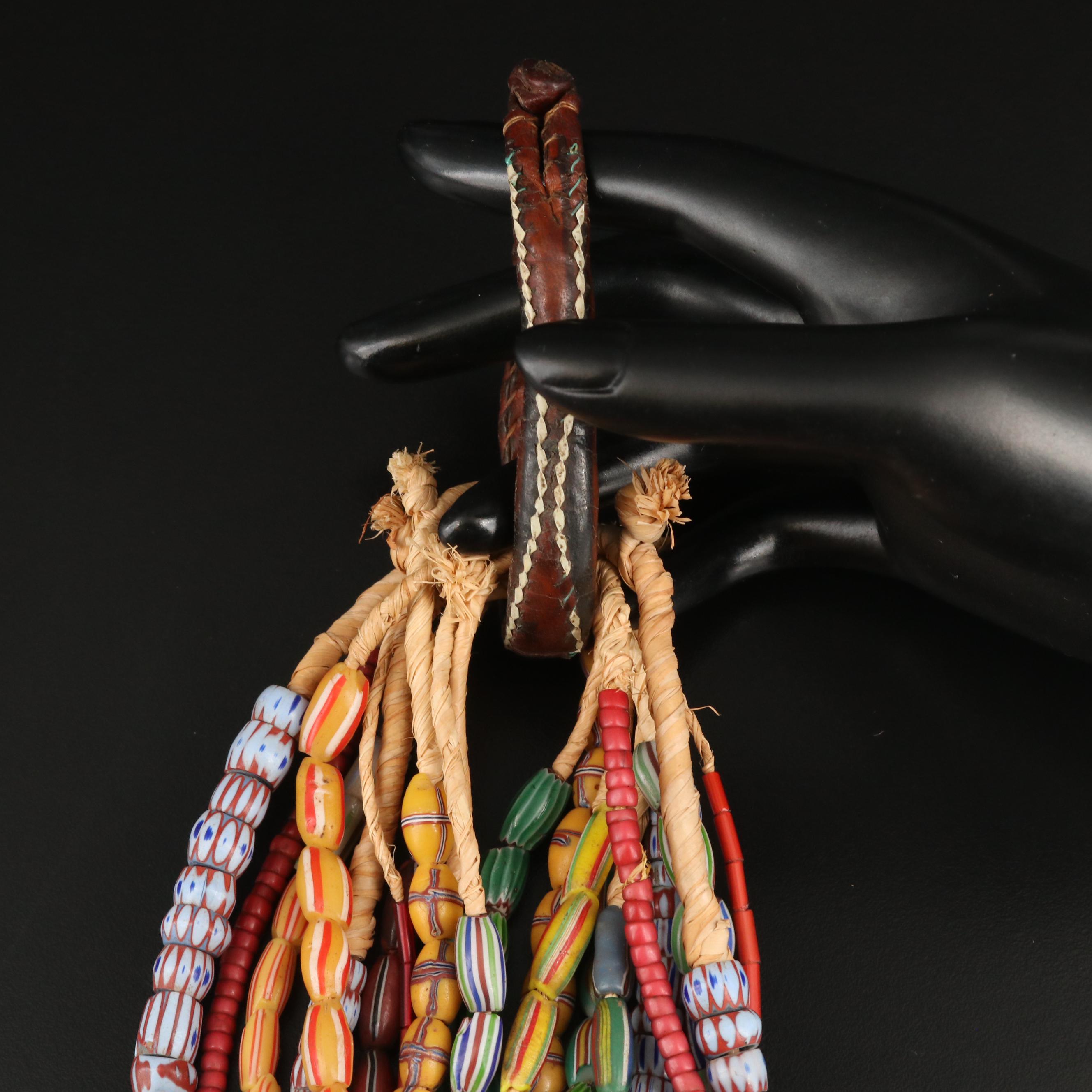 Antique and Vintage Trade Bead Including Chevron, French Cross and Melon